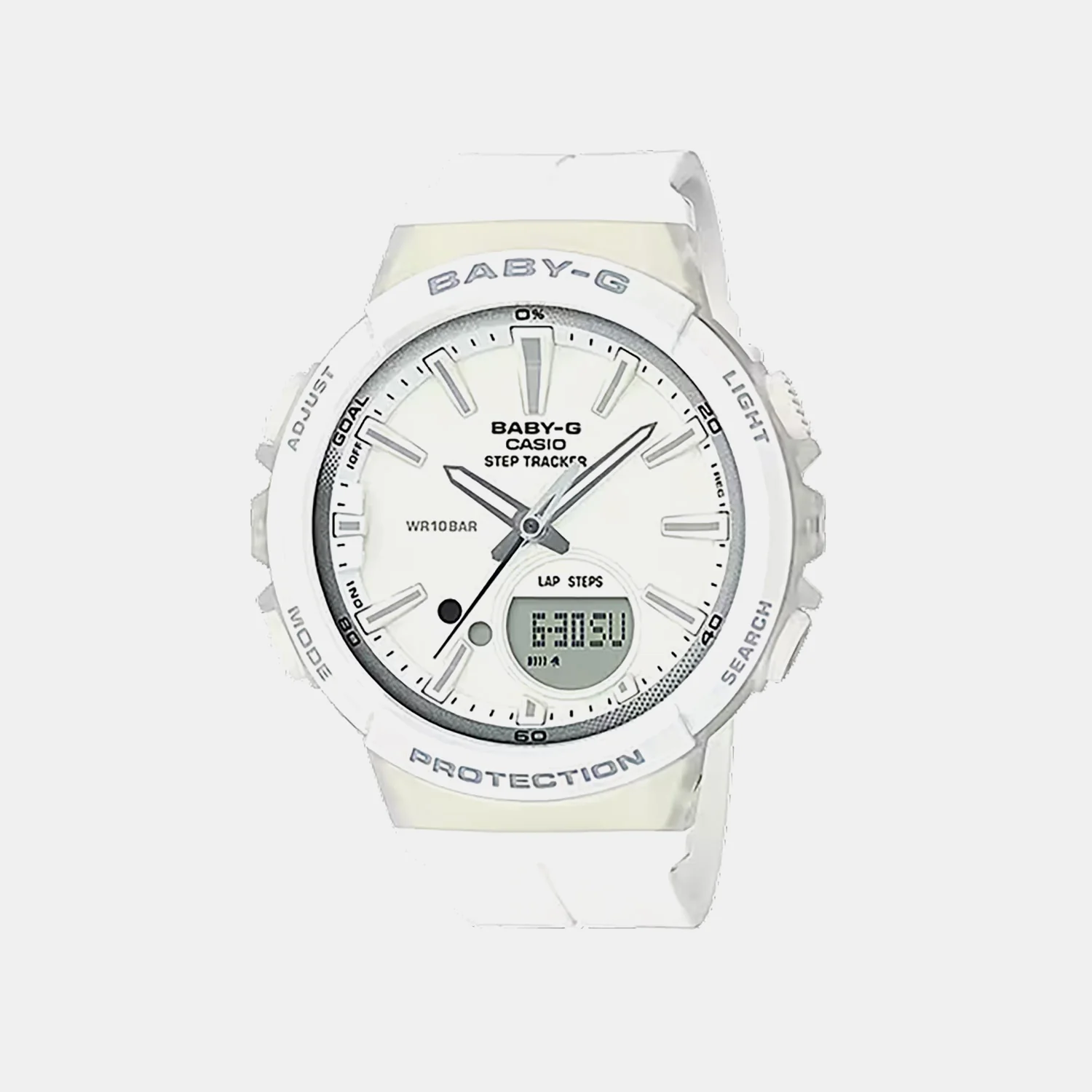 Baby-G Women Quartz White Dial Analog-Digital Resin Watch BX097