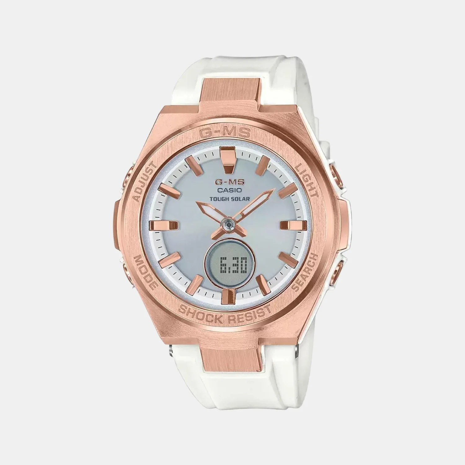 Baby-G Women Quartz White Dial Analog-Digital Resin Watch BX129