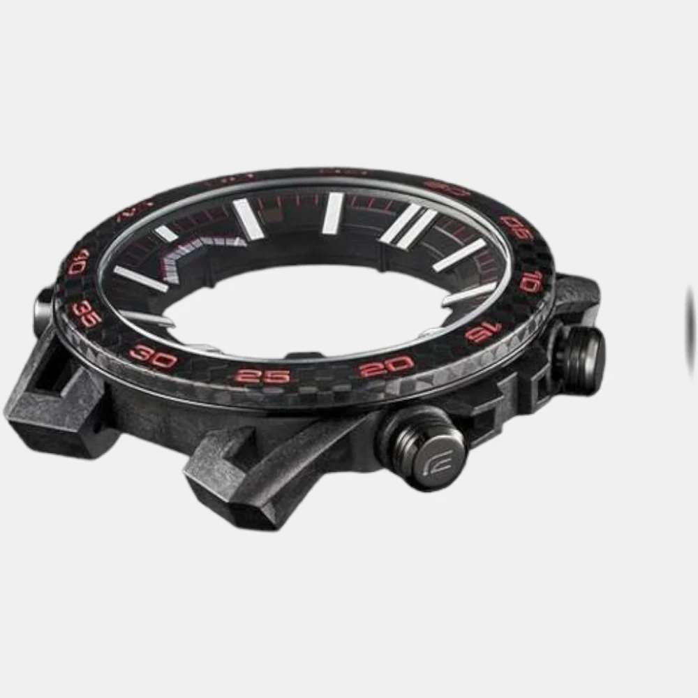 Edifice Men Quartz Black Dial Analog-Digital Resin Watch ED563 - Image 4