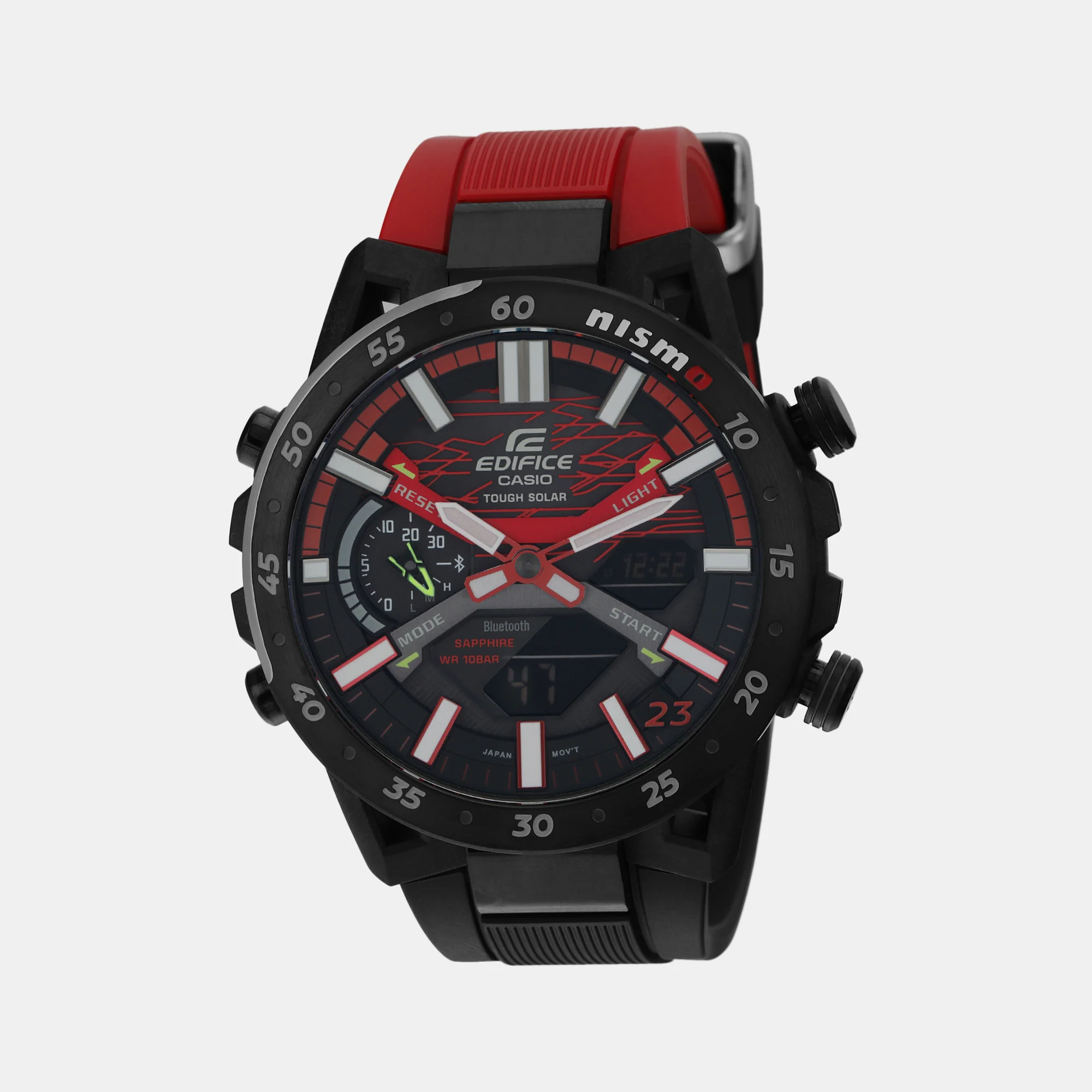 Edifice Men Quartz Black Dial Analog-Digital Resin Watch ED579