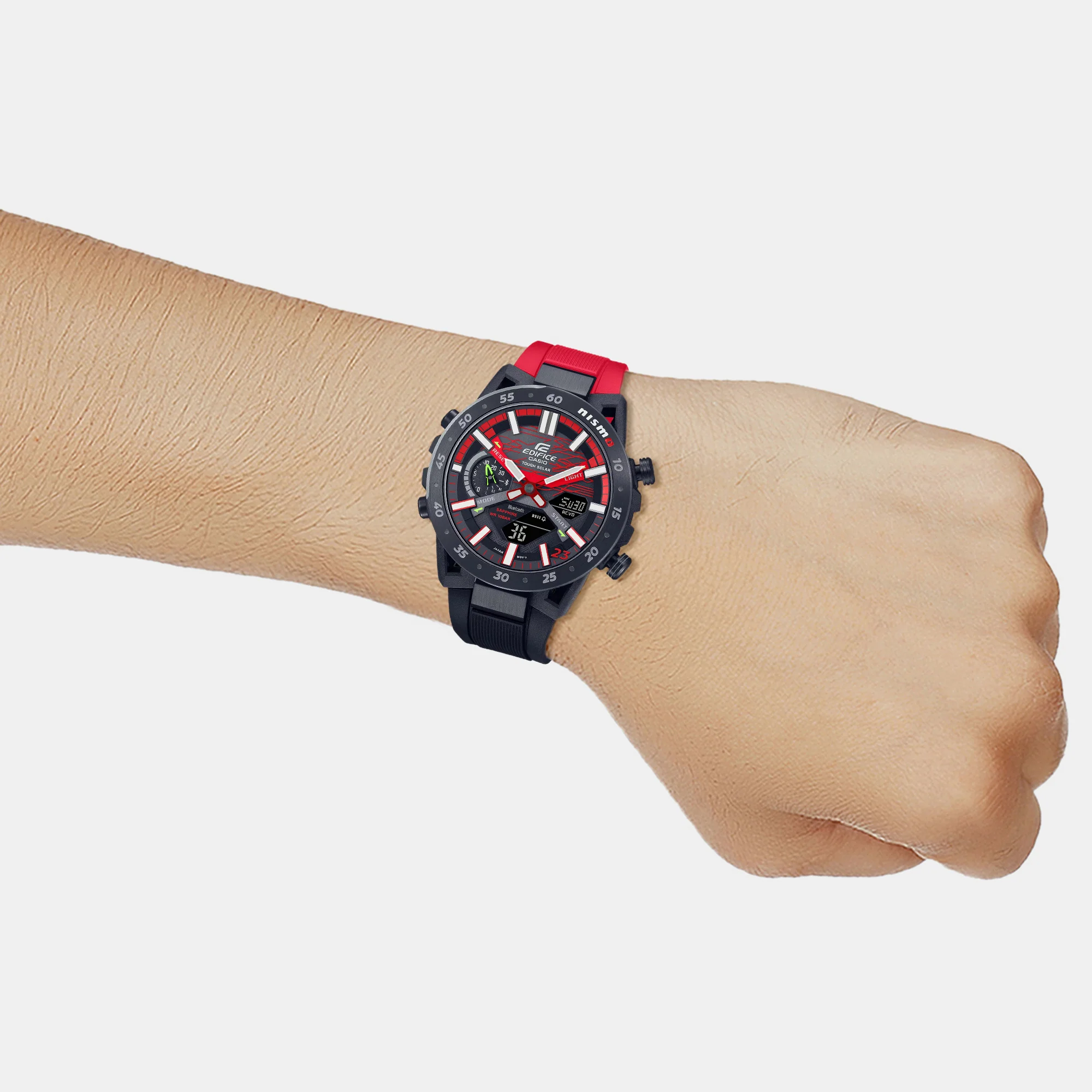 Edifice Men Quartz Black Dial Analog-Digital Resin Watch ED579 - Image 7