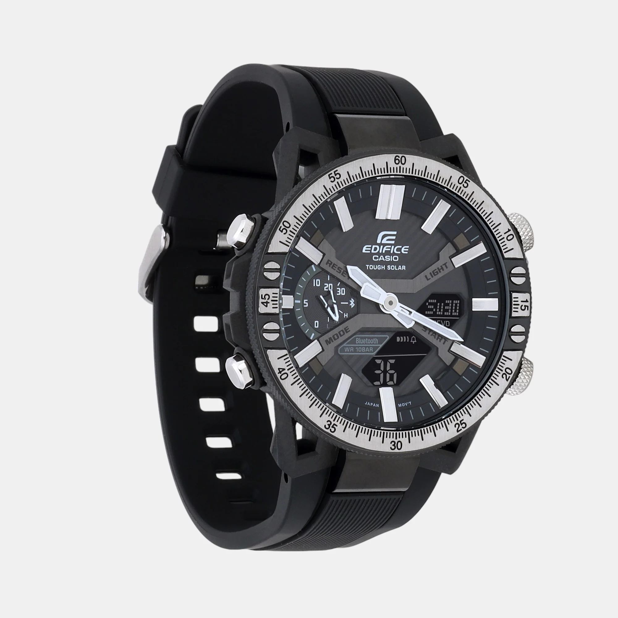 Edifice Men Quartz Black Dial Analog-Digital Resin Watch ED588 - Image 4