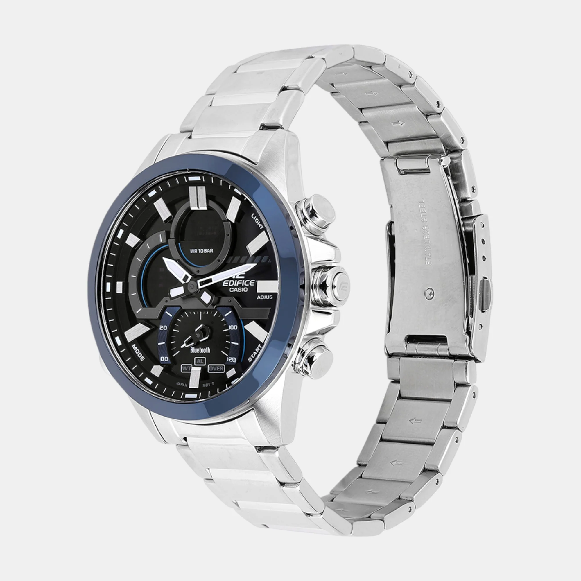 G-Shock Men Quartz Black Dial Chronograph Stainless Steel Watch ED606 - Image 3