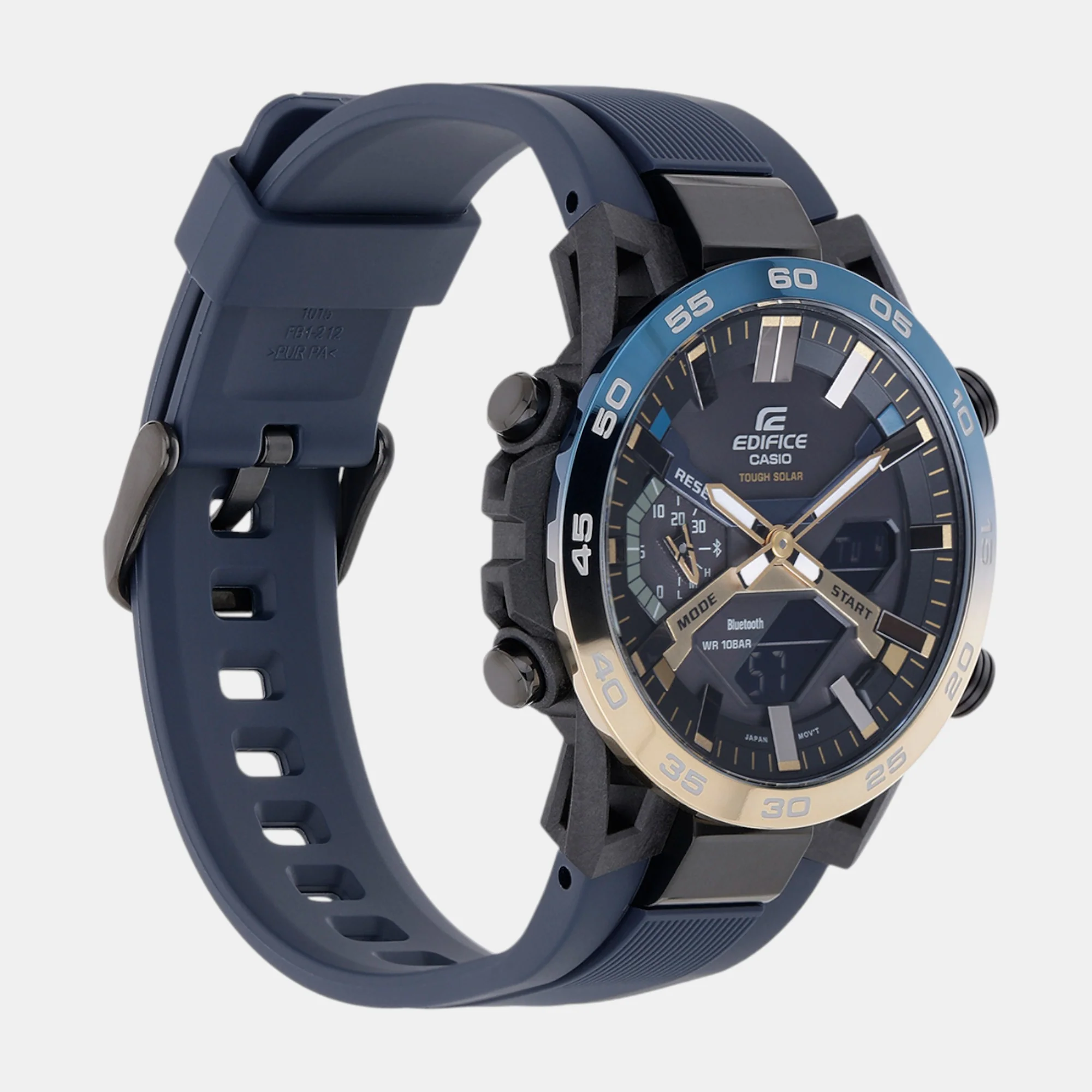 Edifice Men Quartz Black Dial Analog-Digital Resin Watch ED610 - Image 2