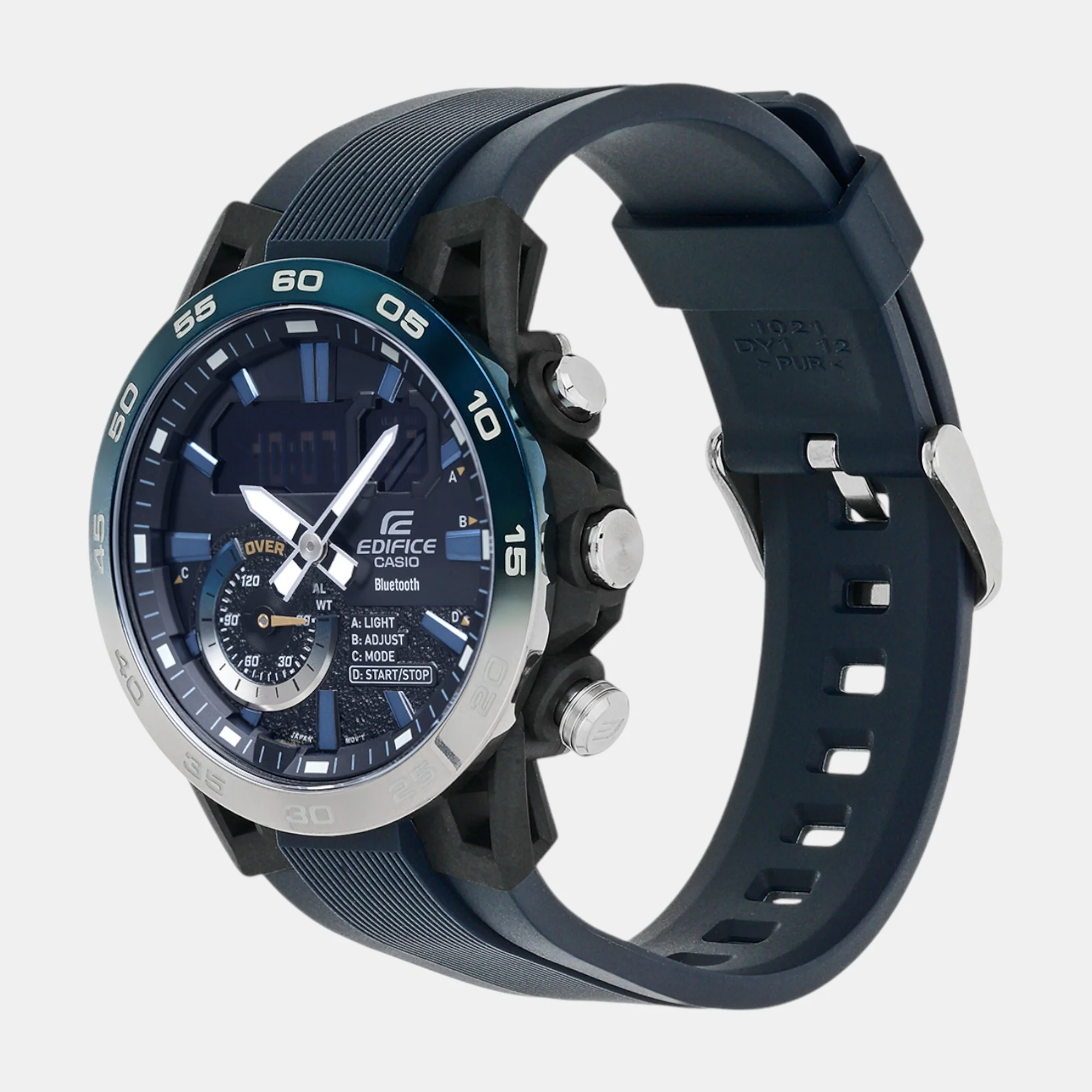 Edifice Men Quartz Black Dial Analog-Digital Resin Watch ED612 - Image 3