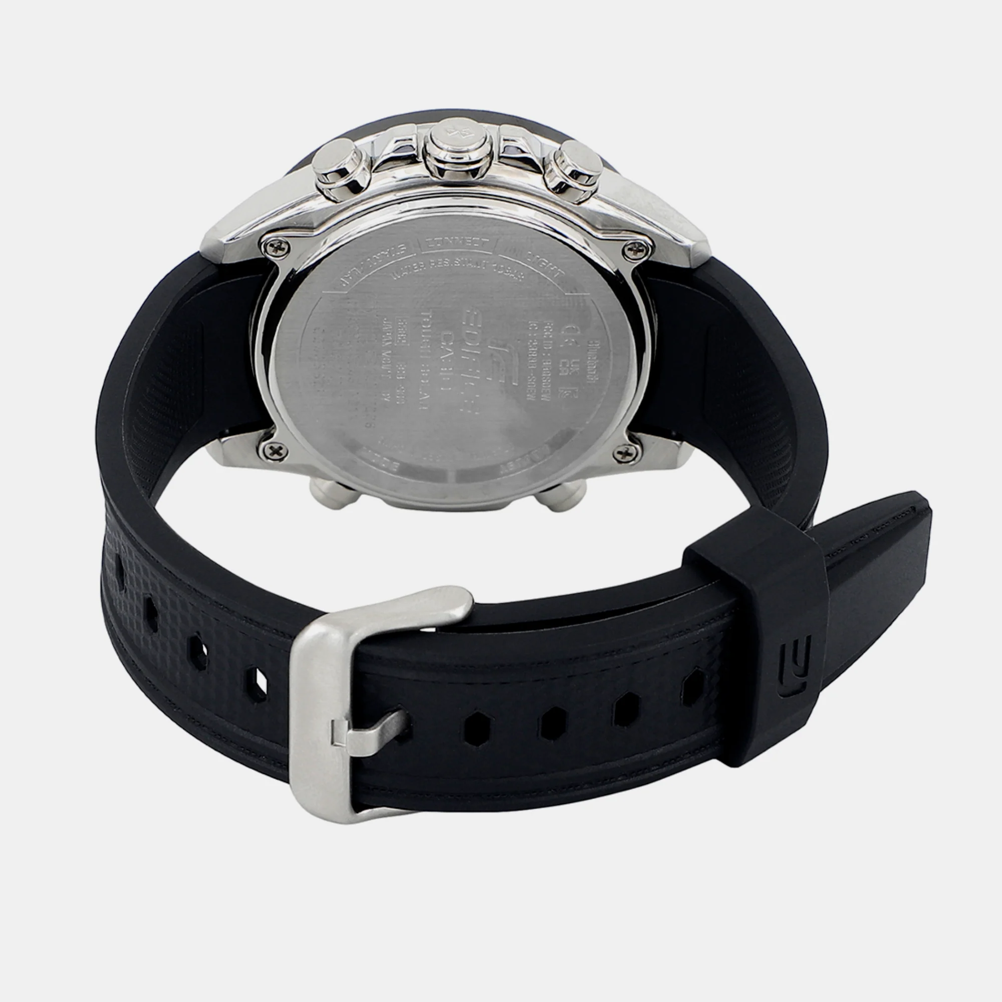 Edifice Men Quartz Black Dial Analog-Digital Resin Watch EX553 - Image 4