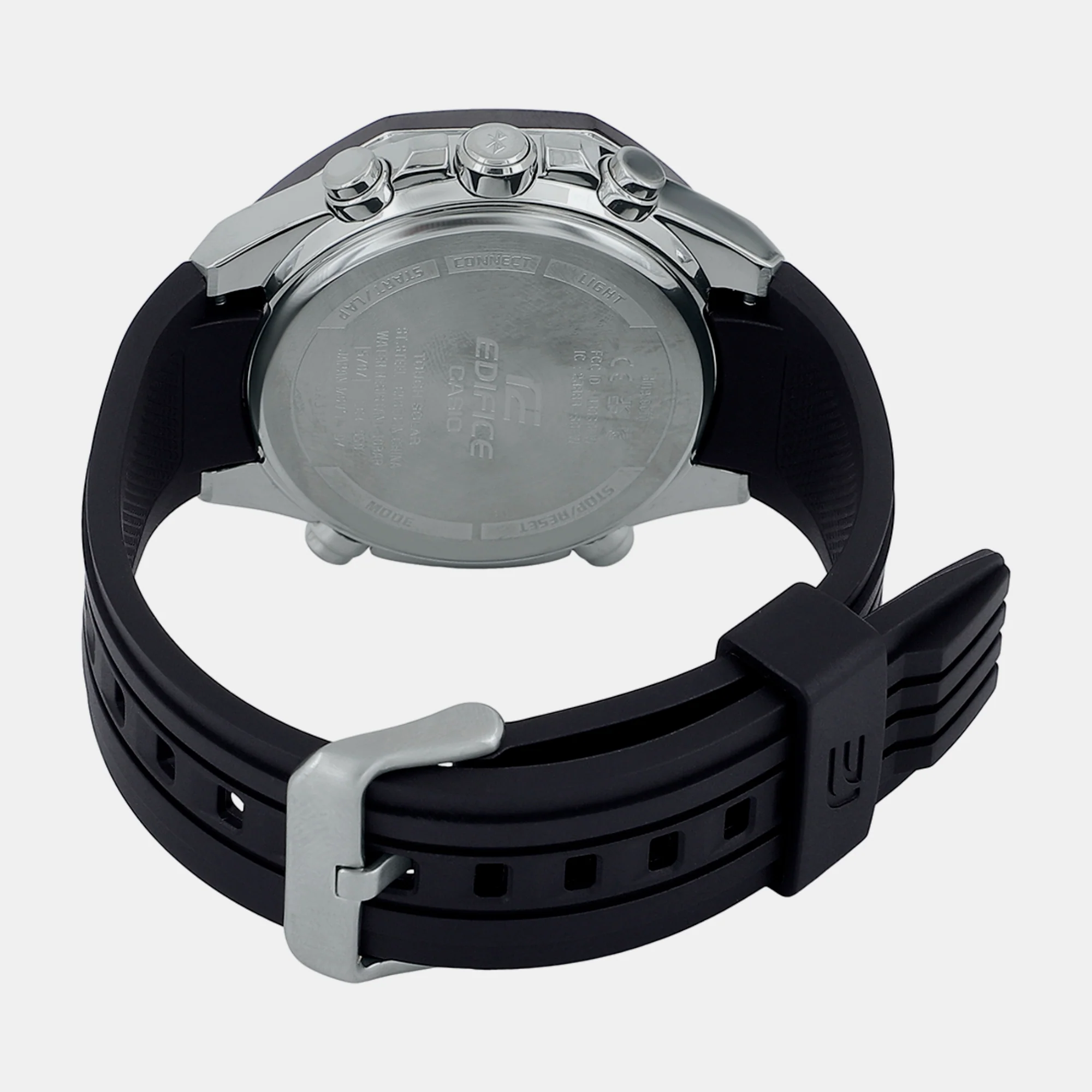 Edifice Men Quartz Black Dial Analog-Digital Resin Watch EX557 - Image 5