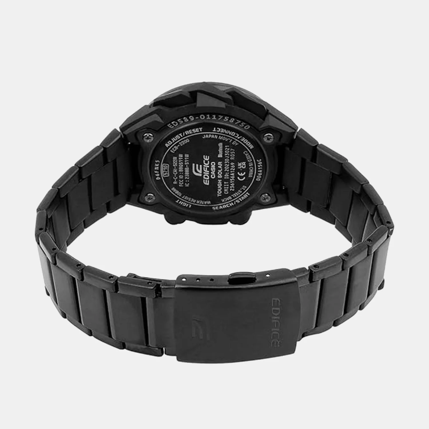 Edifice Men Quartz Black Dial Analog-Digital Stainless Steel Watch ED589 - Image 4