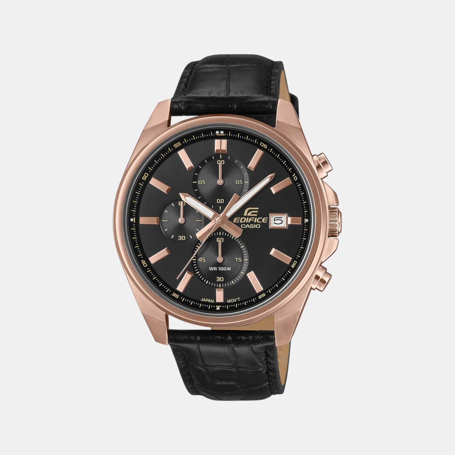G-Shock Men Quartz Black Dial Analog Leather Watch ED665