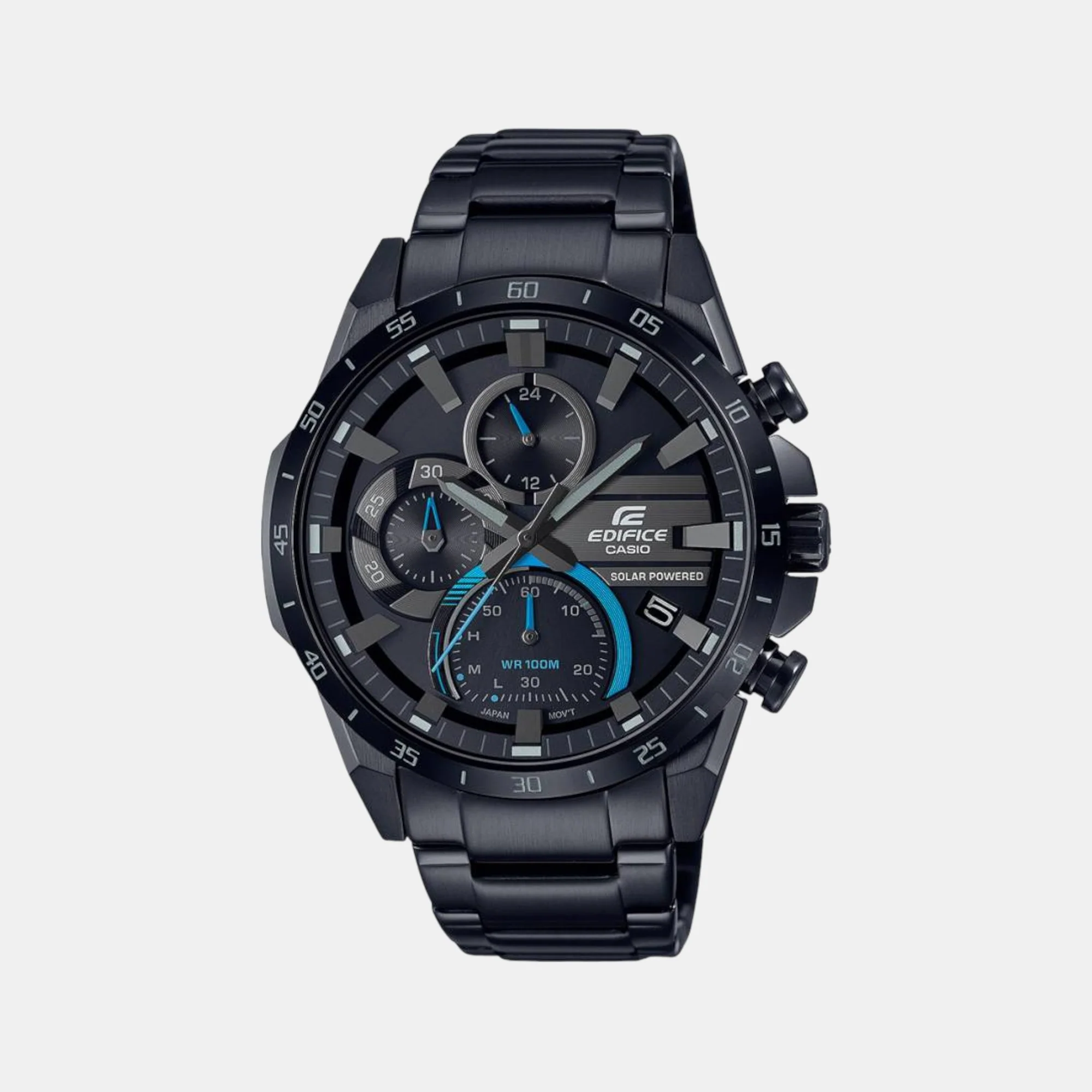 G-Shock Men Quartz Black Dial Chronograph Stainless Steel Watch ED568