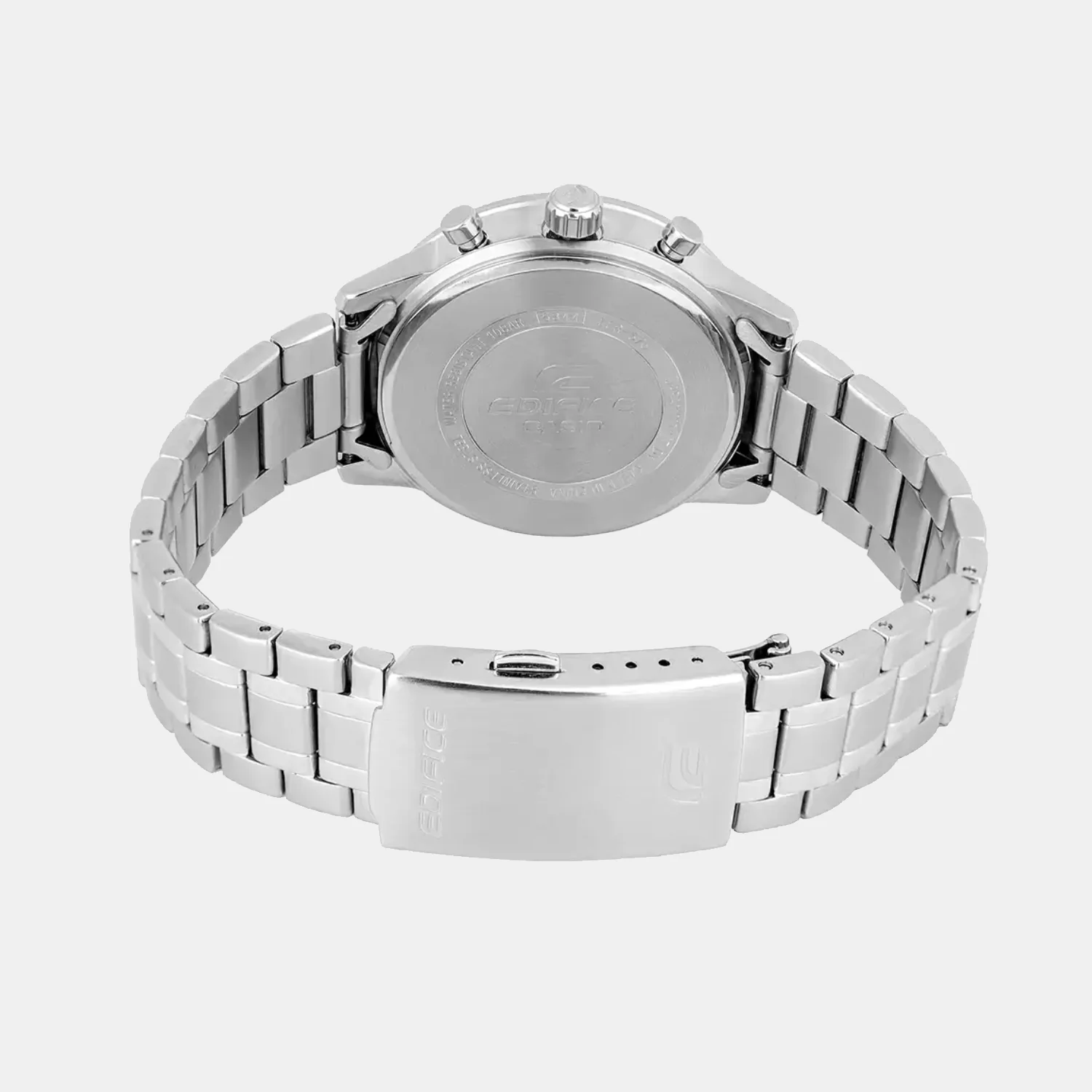 Edifice Men Quartz Black & White Dial Multi-Function Stainless Steel Watch ED655 - Image 7