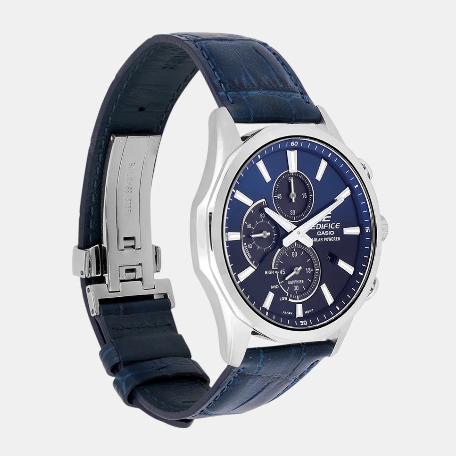 G-Shock Men Quartz Dual Tone Dial Analog Leather Watch ED648 - Image 2