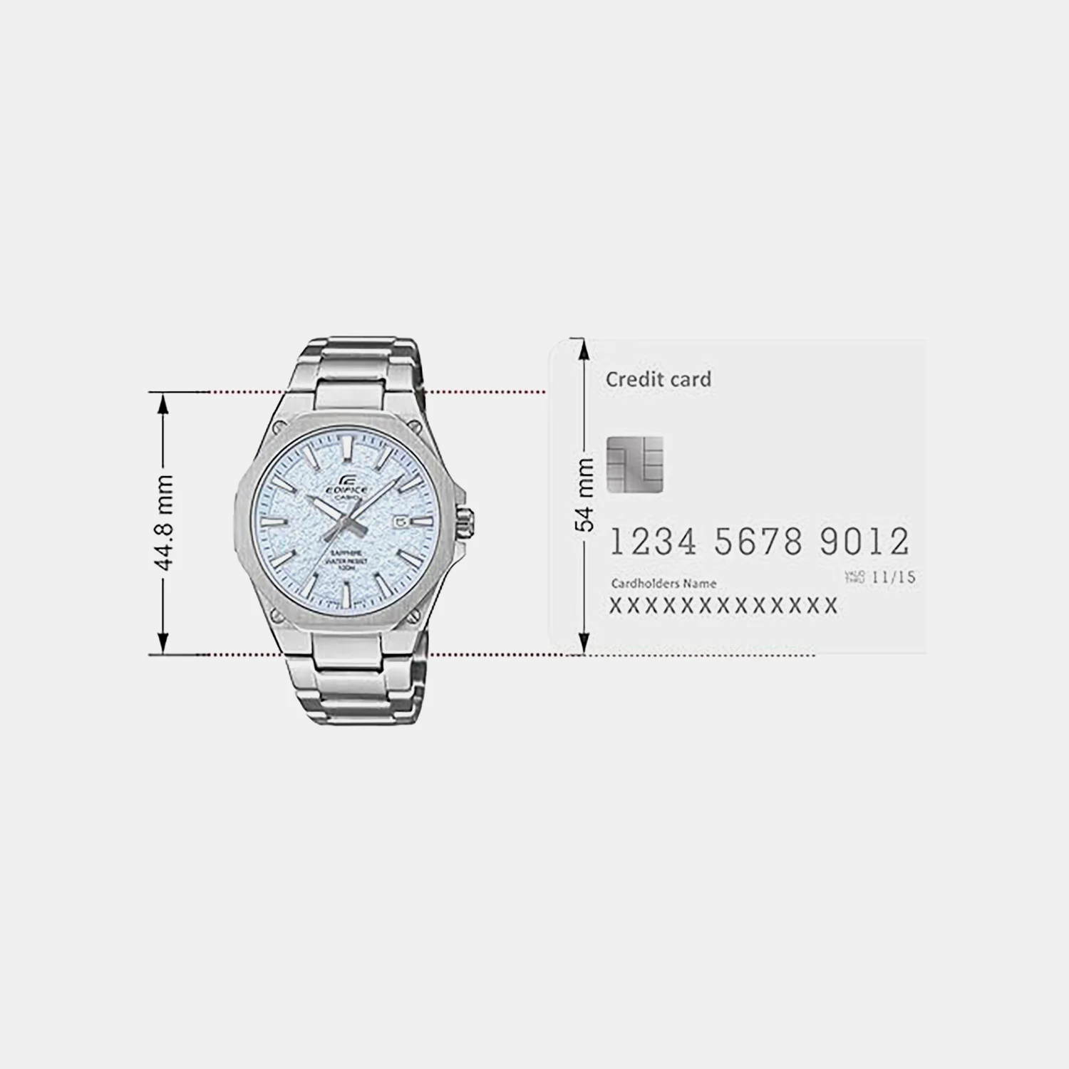 G-Shock Men Quartz Silver Dial Analog Stainless Steel Watch ED677 - Image 6