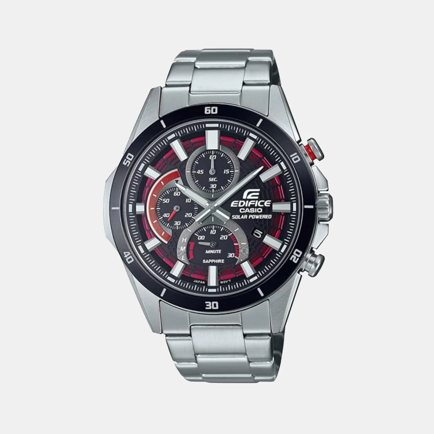 G-Shock Men Quartz Black Dial Chronograph Stainless Steel Watch EX539
