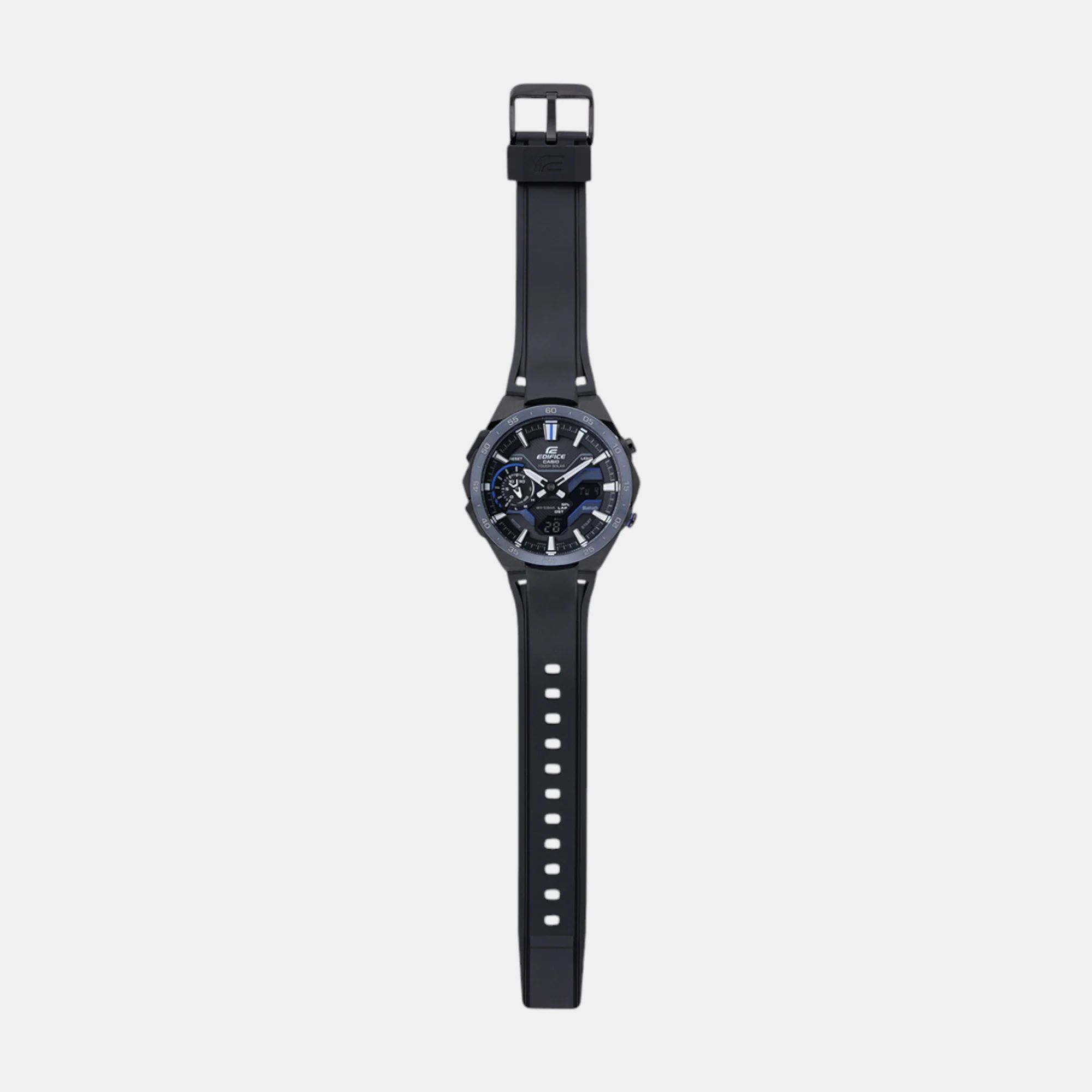 Edifice Men Solar Black Dial Analog-Digital Resin Watch ED611 - Image 9