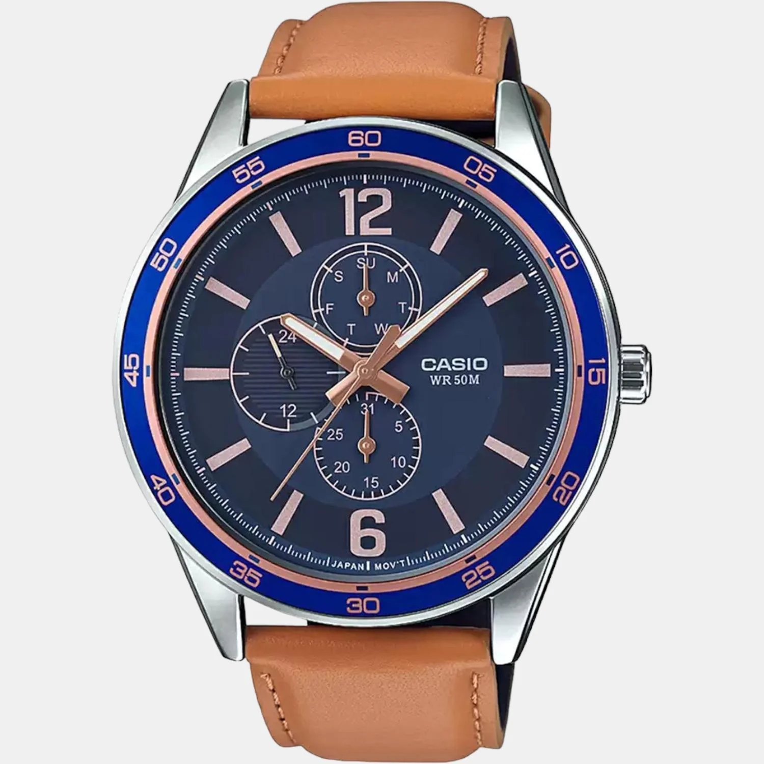 Enticer Men Quartz Black Dial Analog Leather Watch A1532 - Image 2