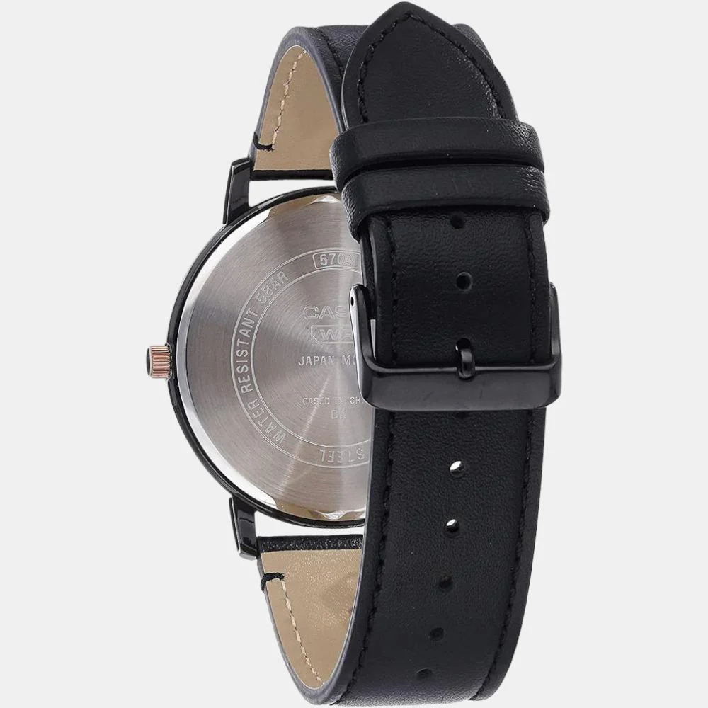 Enticer Men Quartz Black Dial Analog Leather Watch A2043 - Image 2