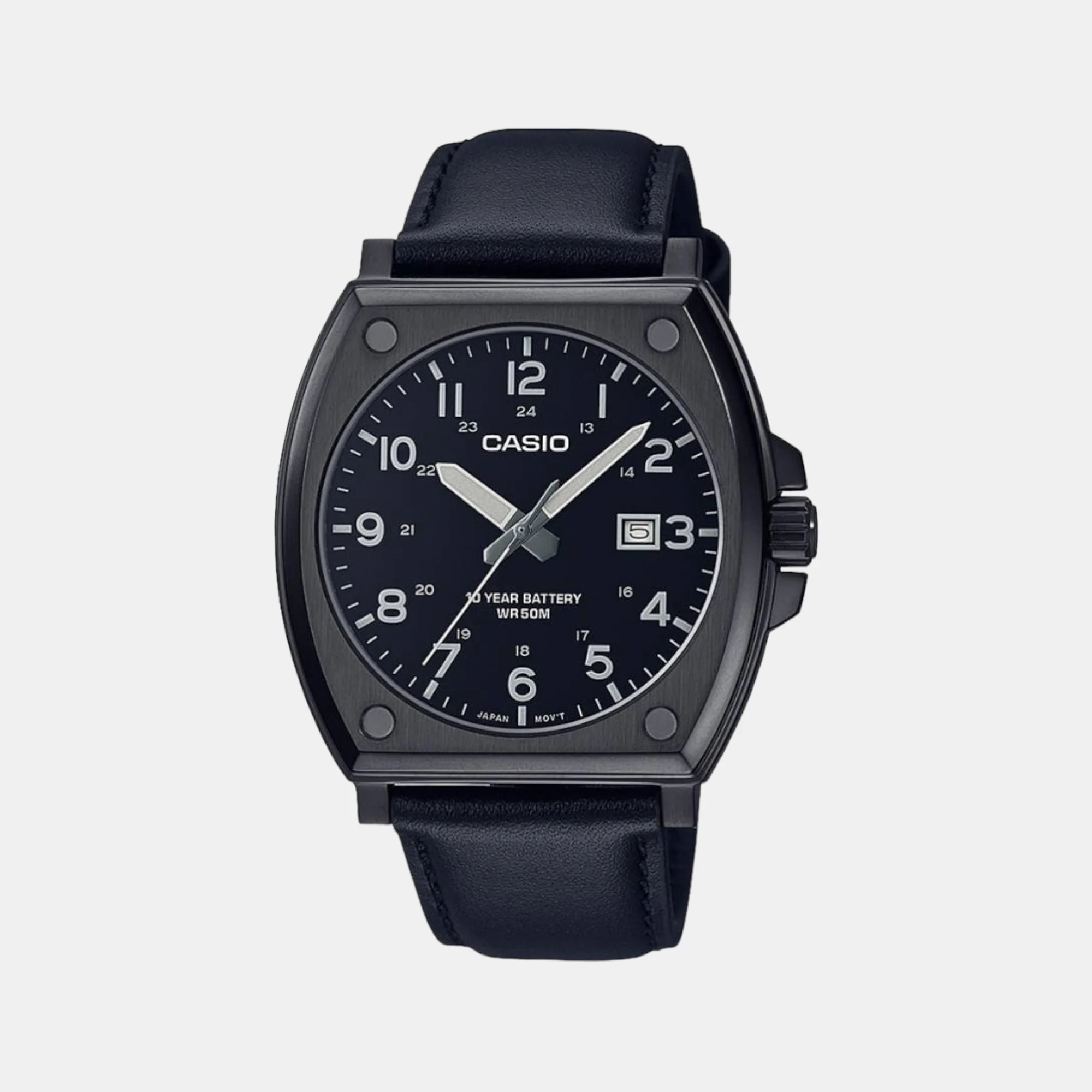 Enticer Men Quartz Black Dial Analog Leather Watch A2120 - Image 2
