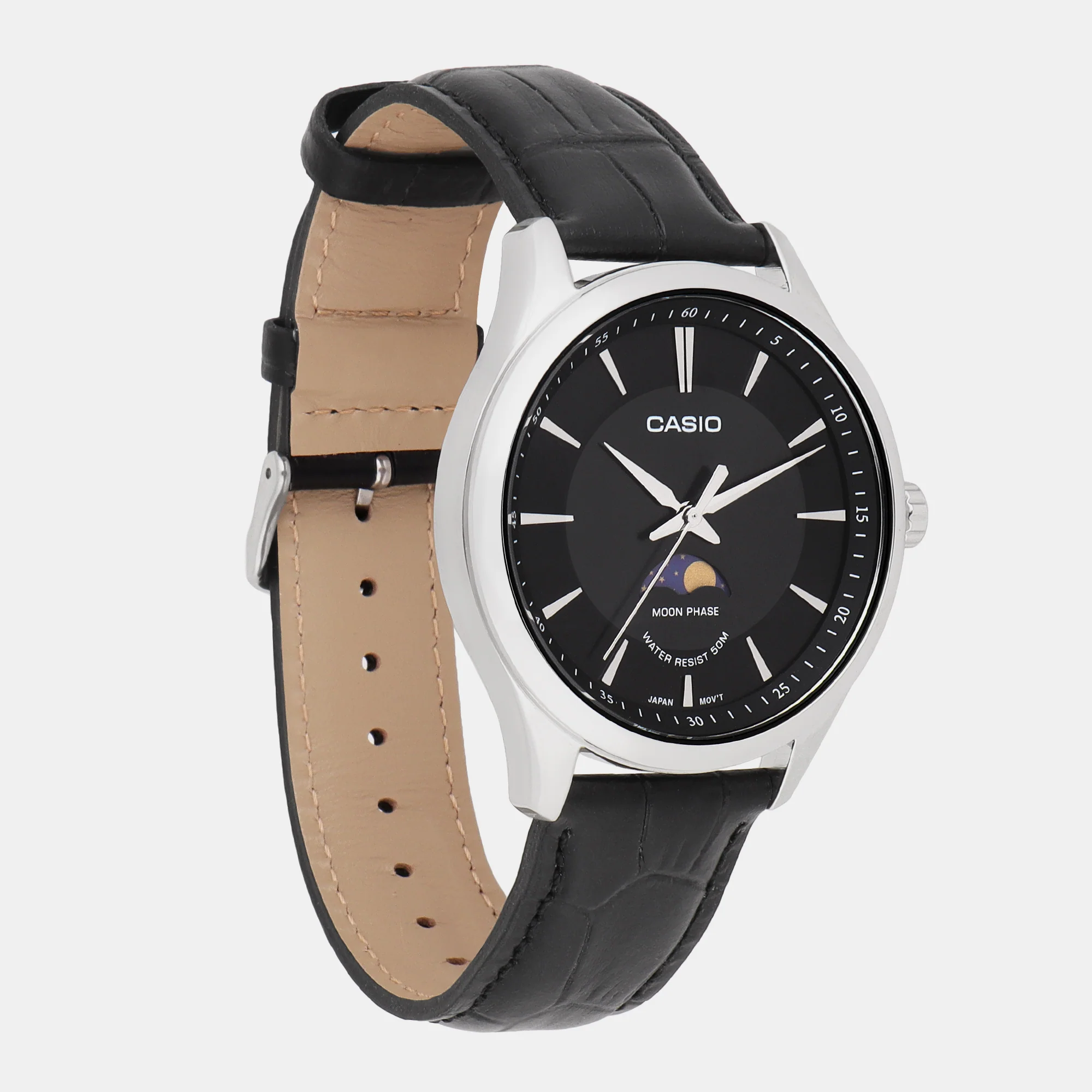 Enticer Men Quartz Black Dial Analog Leather Watch A2167 - Image 3