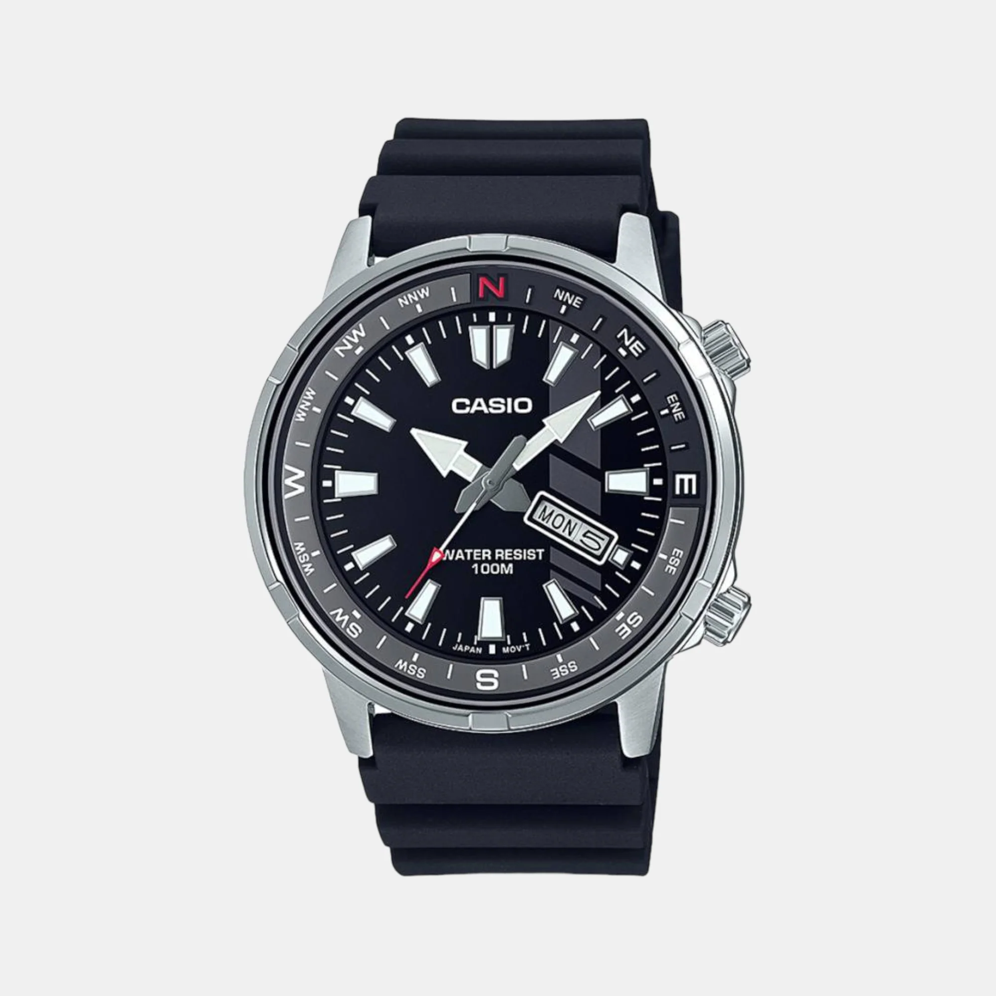 Enticer Men Quartz Black Dial Analog Resin Watch A2115