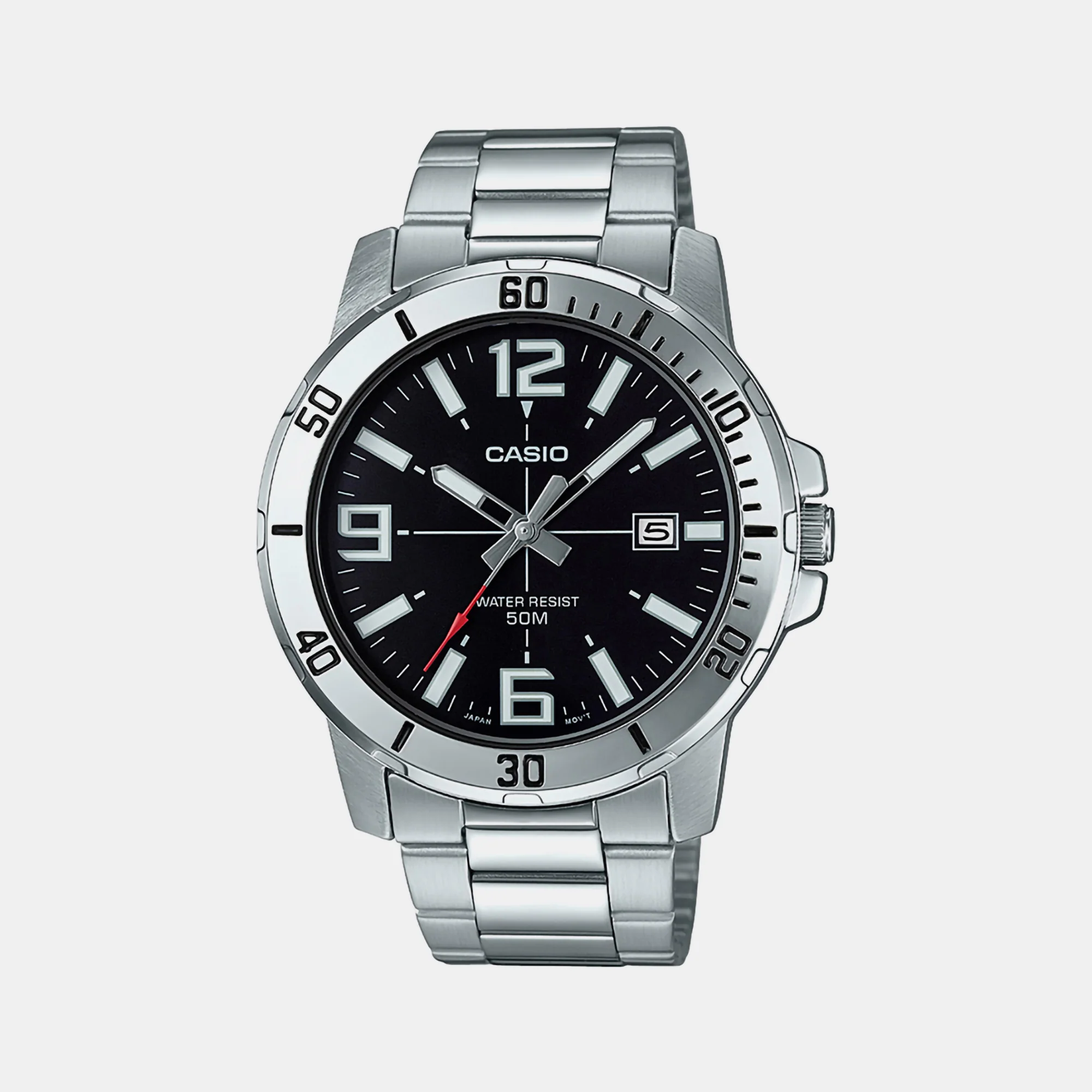 Enticer Men Quartz Black Dial Analog Stainless Steel Watch A1361 - Image 2
