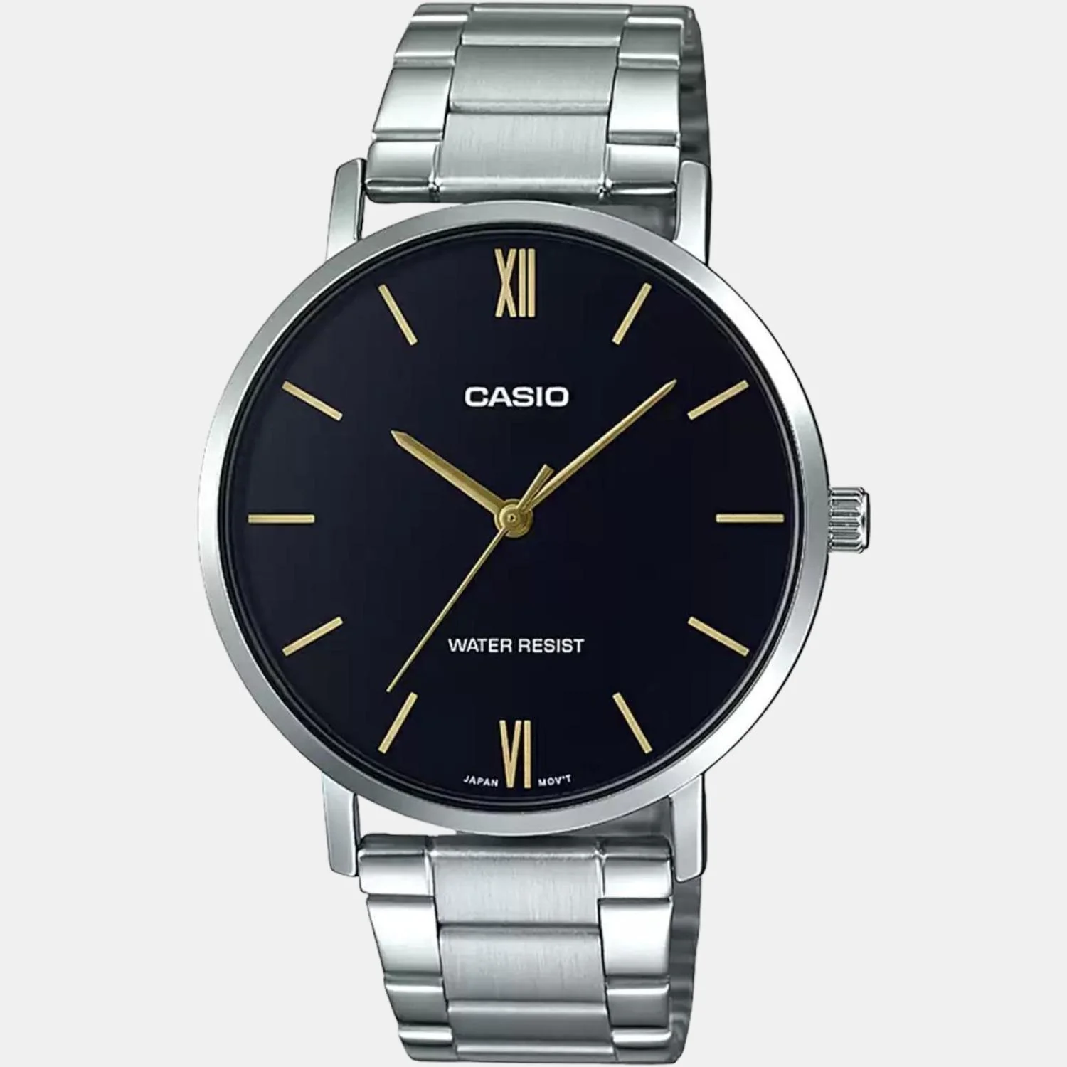 Enticer Men Quartz Black Dial Analog Stainless Steel Watch A1612 - Image 2