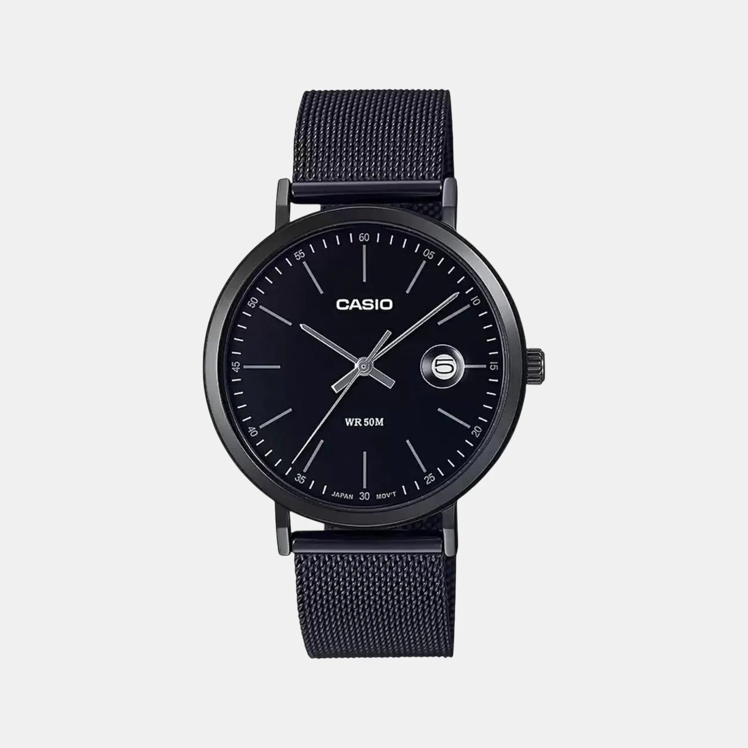 Enticer Men Quartz Black Dial Analog Stainless Steel Watch A1829
