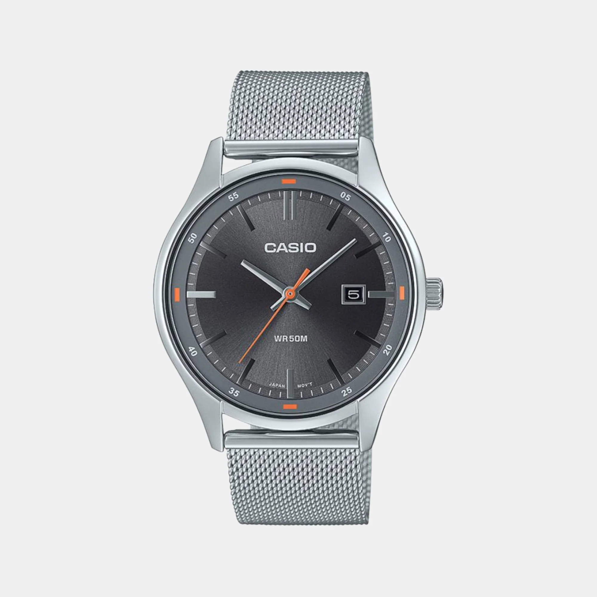 Enticer Men Quartz Black Dial Analog Stainless Steel Watch A2108