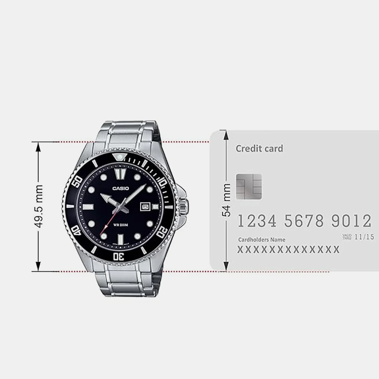 Enticer Men Quartz Black Dial Analog Stainless Steel Watch A2189 - Image 7