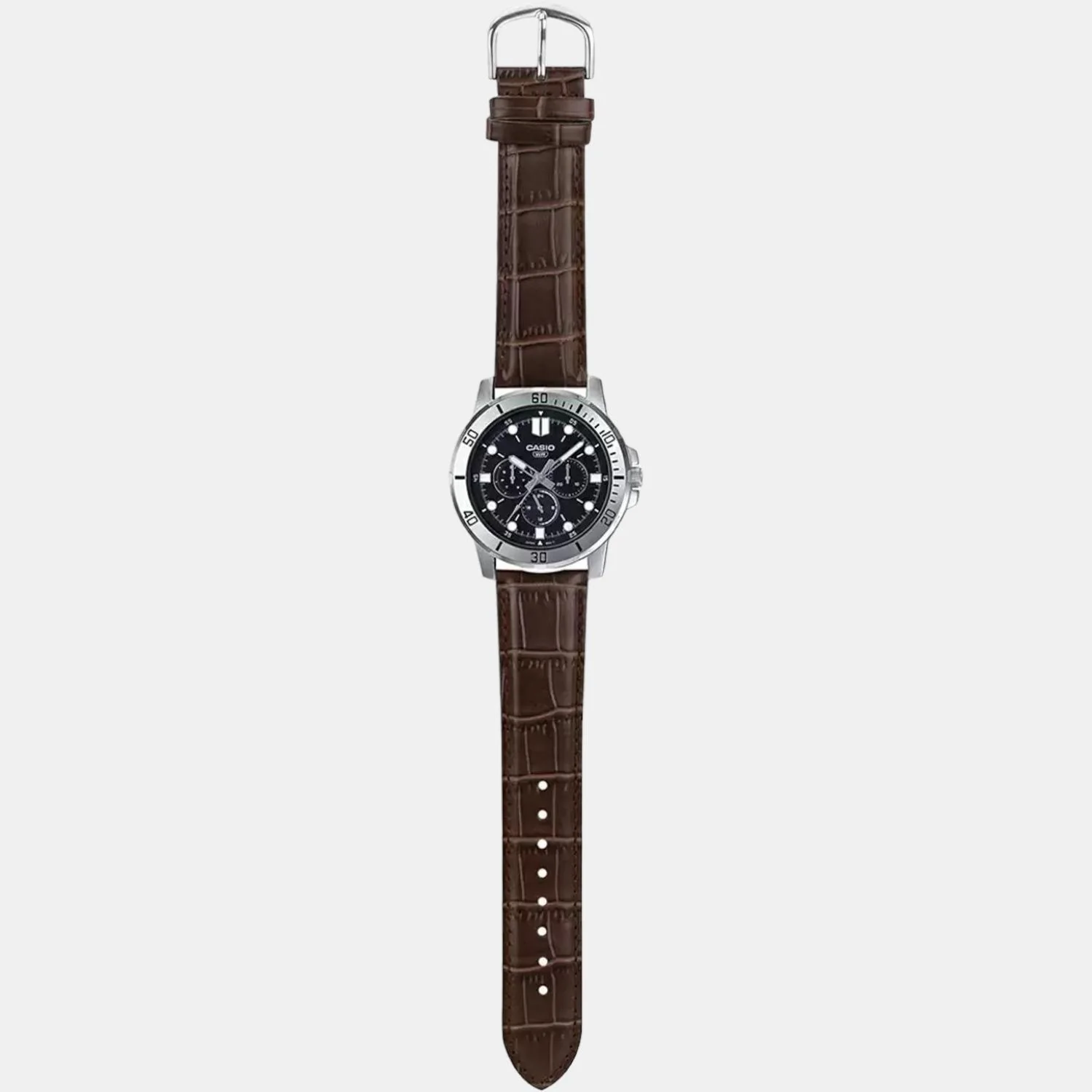 Enticer Men Quartz Black Dial Chronograph Leather Watch A1751 - Image 6