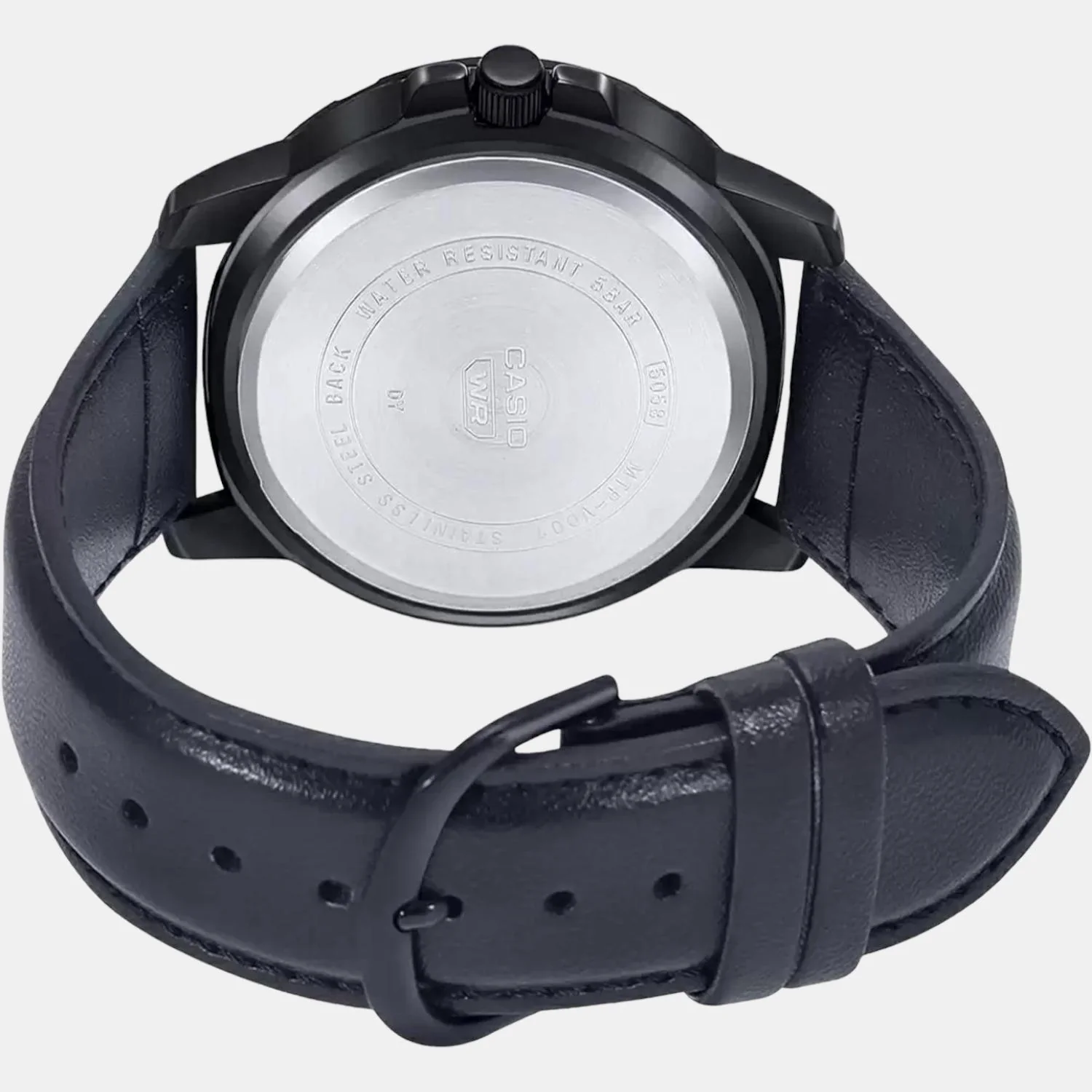 Enticer Men Quartz Black Dial Chronograph Leather Watch A1986 - Image 4