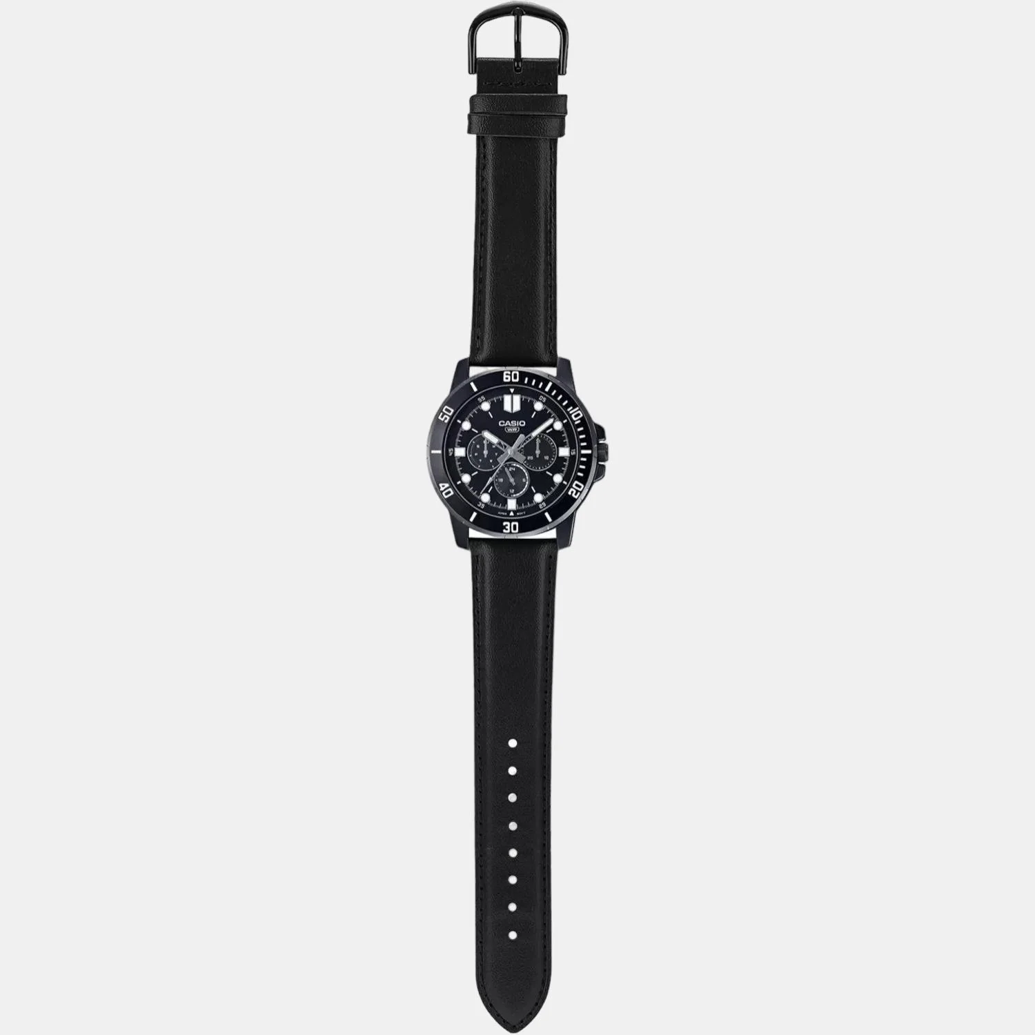 Enticer Men Quartz Black Dial Chronograph Leather Watch A1986 - Image 5