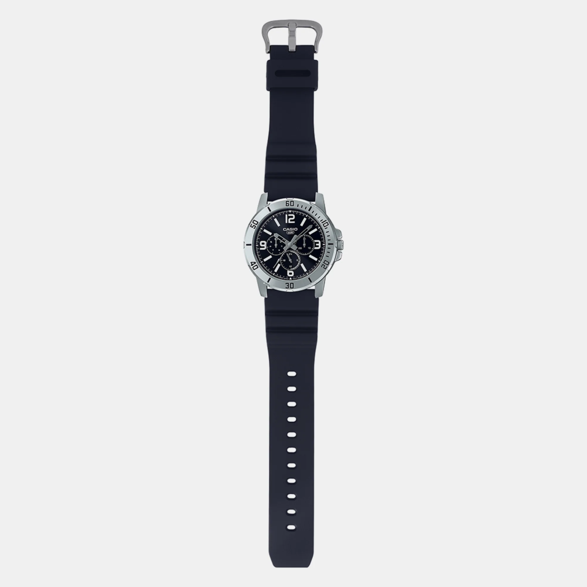 Enticer Men Quartz Black Dial Chronograph Resin Watch A2143 - Image 5