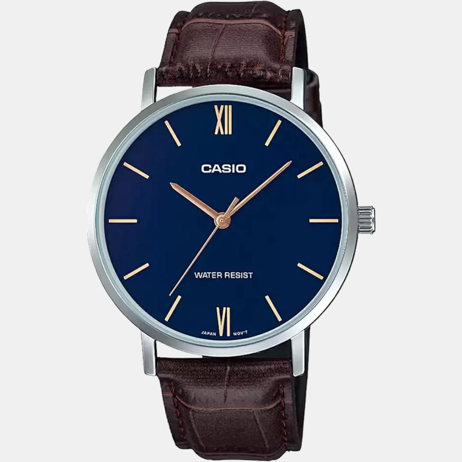 Enticer Men Quartz Blue Dial Analog Leather Watch A1616 - Image 2