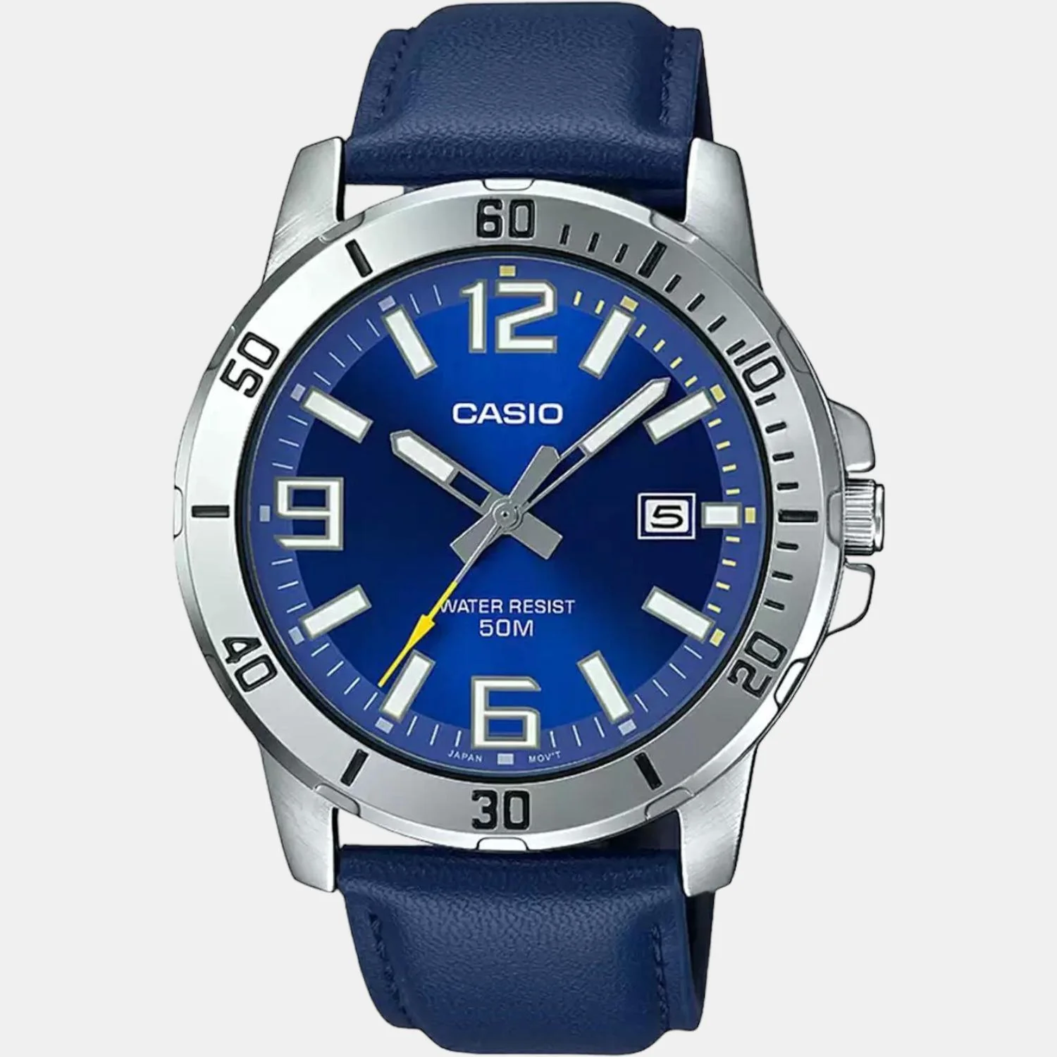Enticer Men Quartz Blue Dial Analog Leather Watch A1737 - Image 2