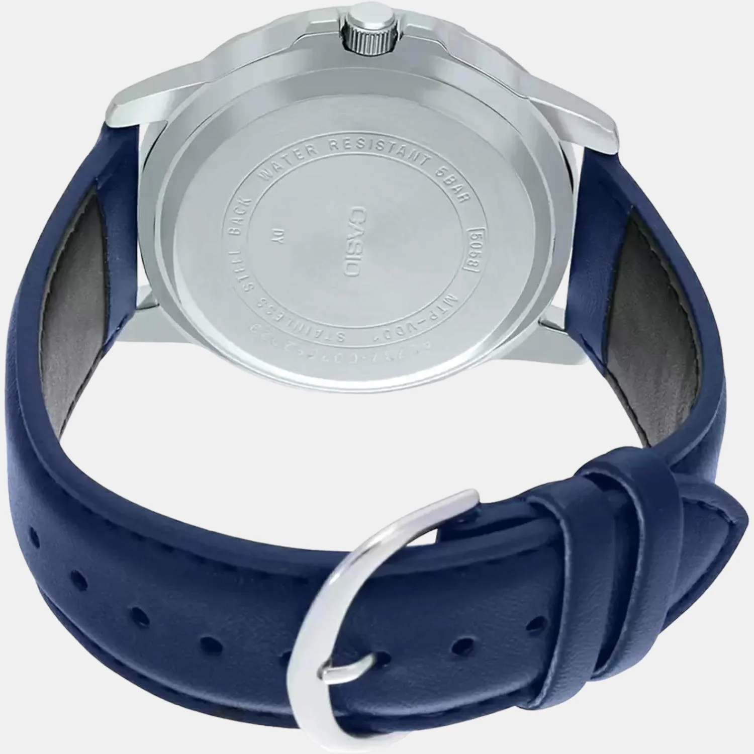 Enticer Men Quartz Blue Dial Analog Leather Watch A1737 - Image 5