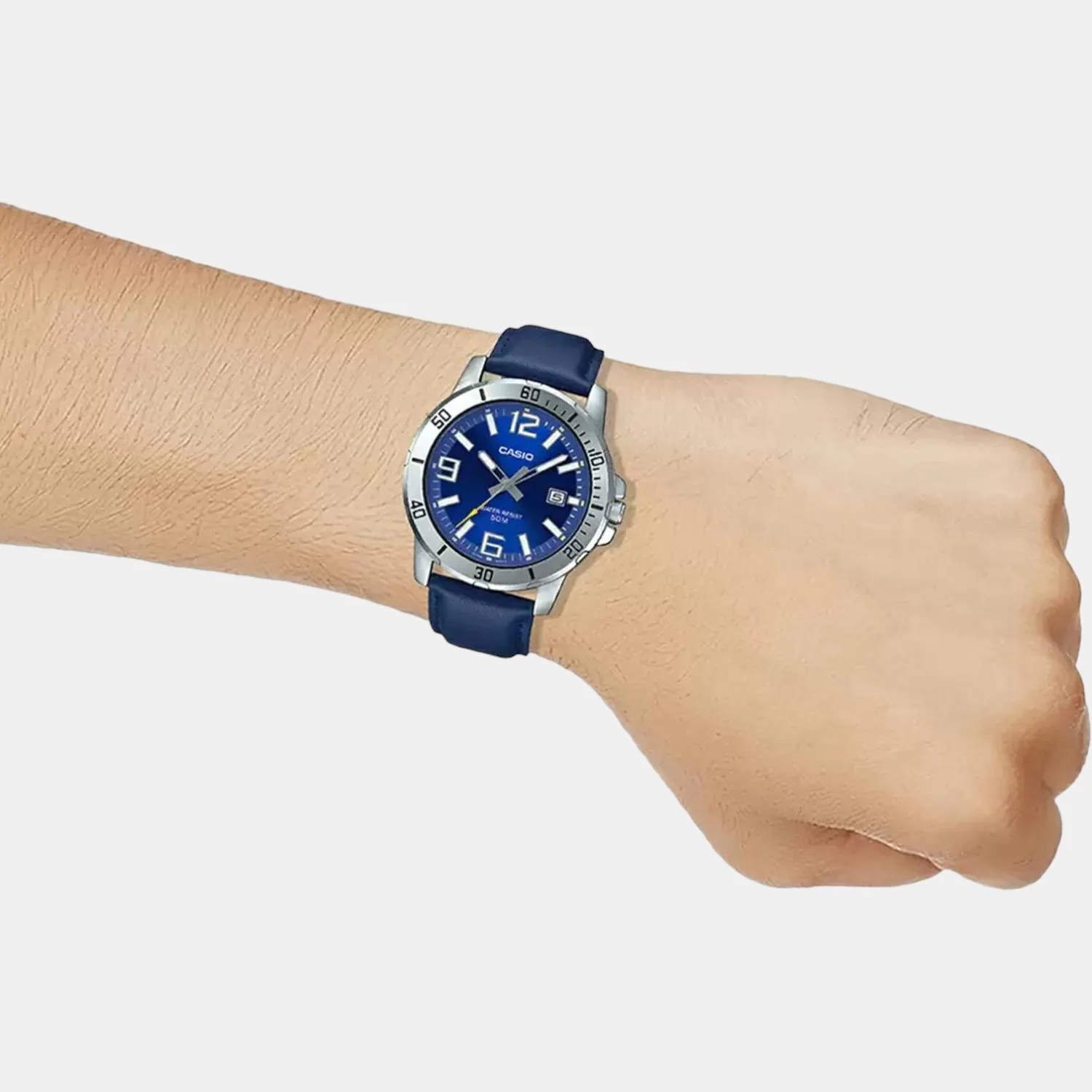 Enticer Men Quartz Blue Dial Analog Leather Watch A1737 - Image 7