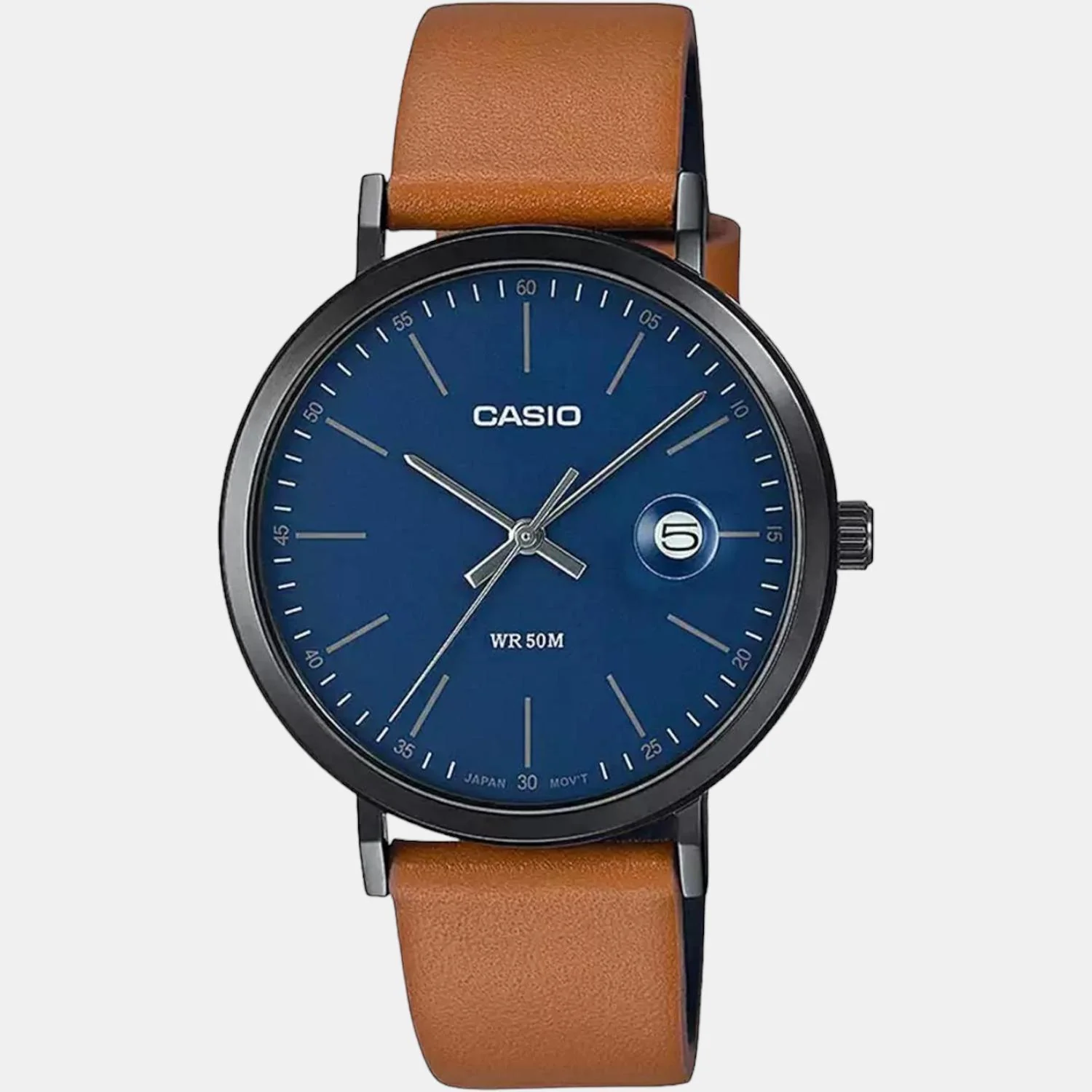 Enticer Men Quartz Blue Dial Analog Leather Watch A1830 - Image 2