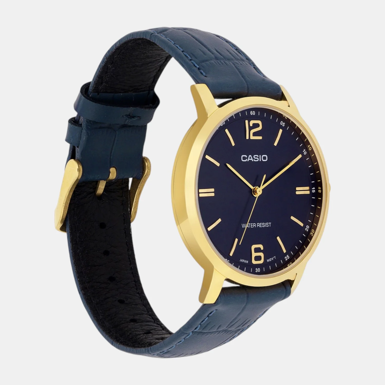 Enticer Men Quartz Blue Dial Analog Leather Watch A2439 - Image 2