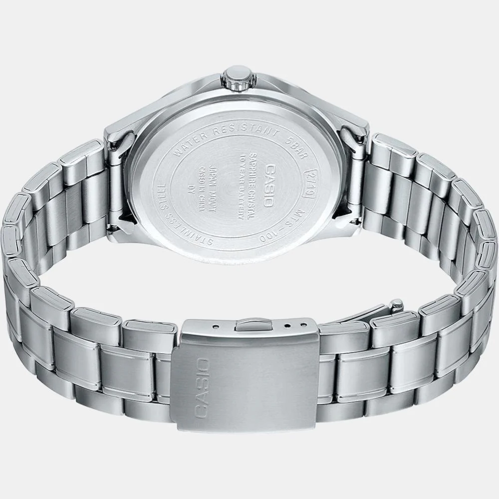 Enticer Men Quartz Blue Dial Analog Stainless Steel Watch A1755 - Image 3