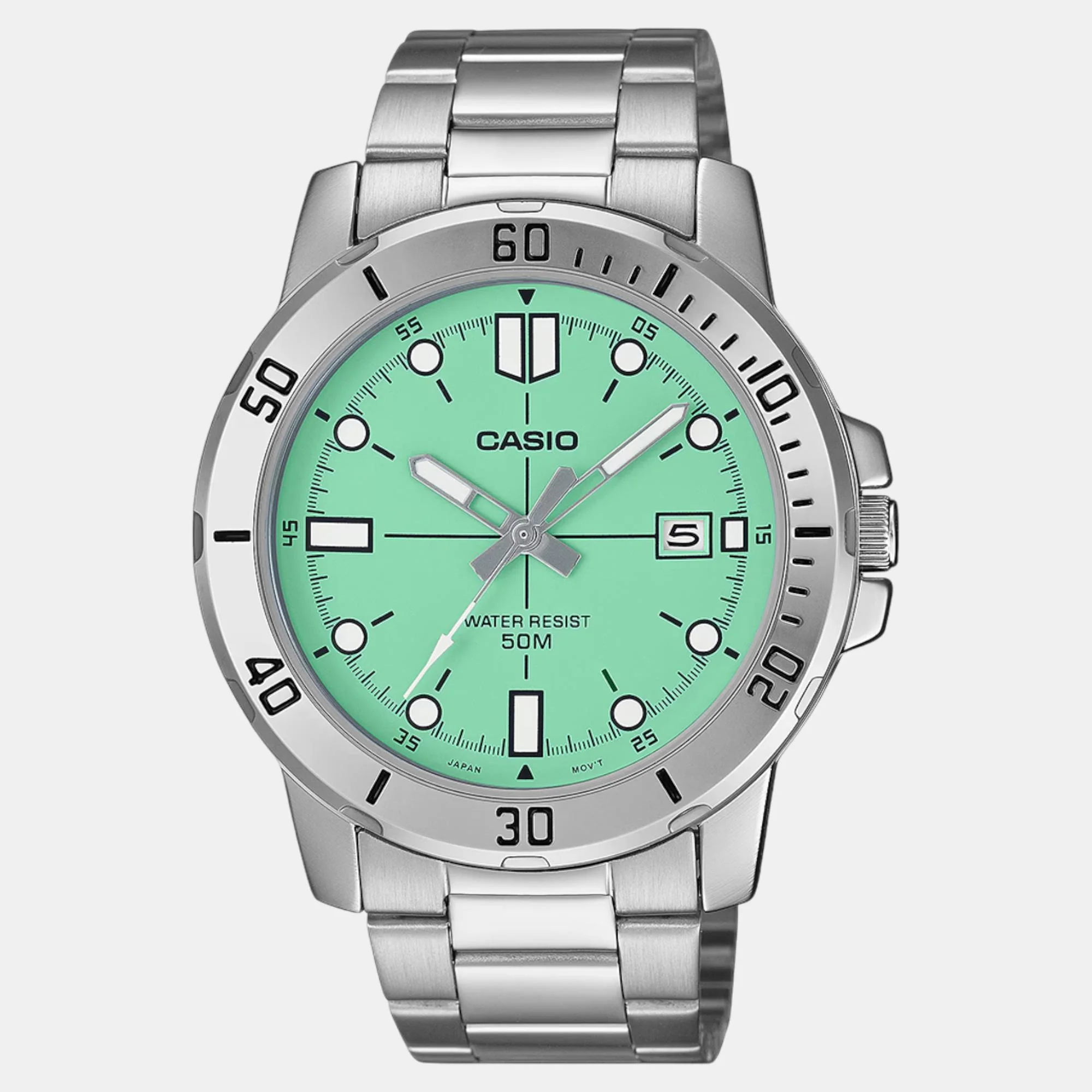 Enticer Men Quartz Blue Dial Analog Stainless Steel Watch A2336 - Image 2
