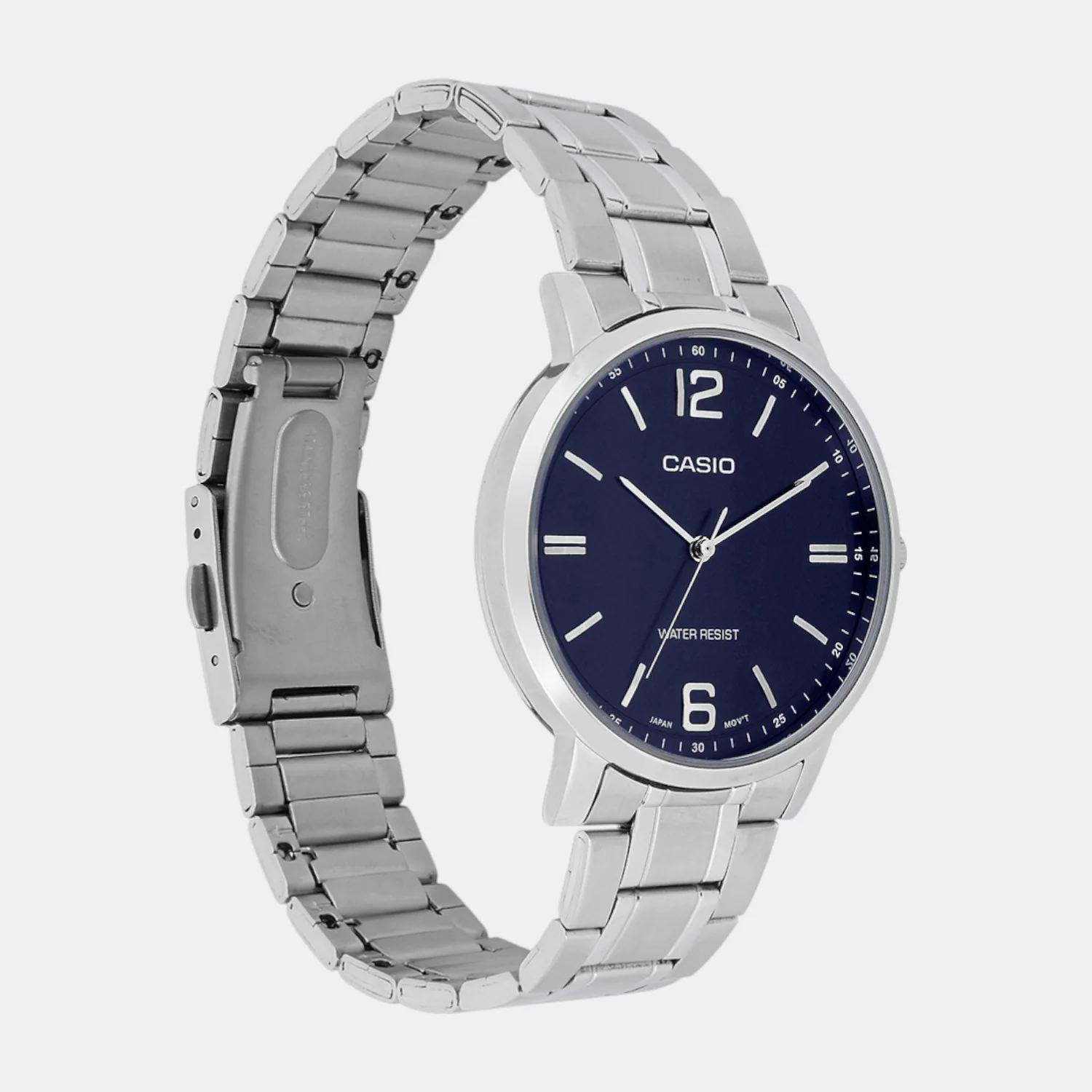 Enticer Men Quartz Blue Dial Analog Stainless Steel Watch A2434 - Image 2