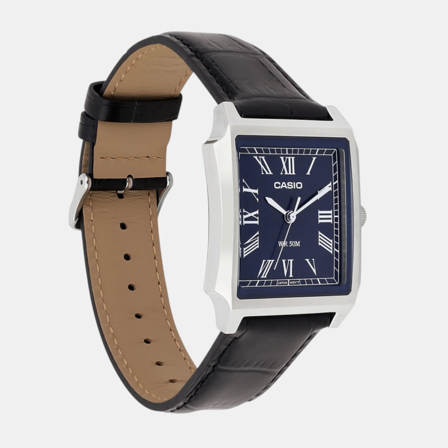 Enticer Men Quartz Blue Dial Analog Stainless Steel Watch A2474 - Image 2