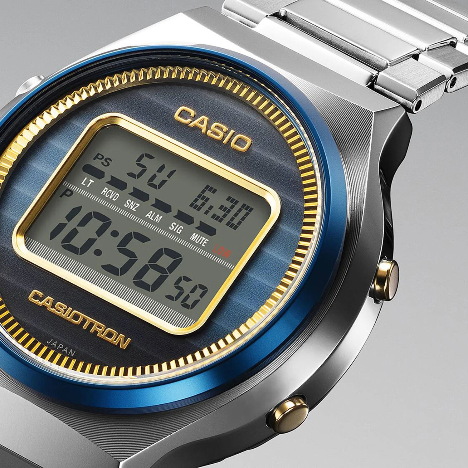 Enticer Men Quartz Blue Dial Digital Stainless Steel Watch A2341 - Image 4
