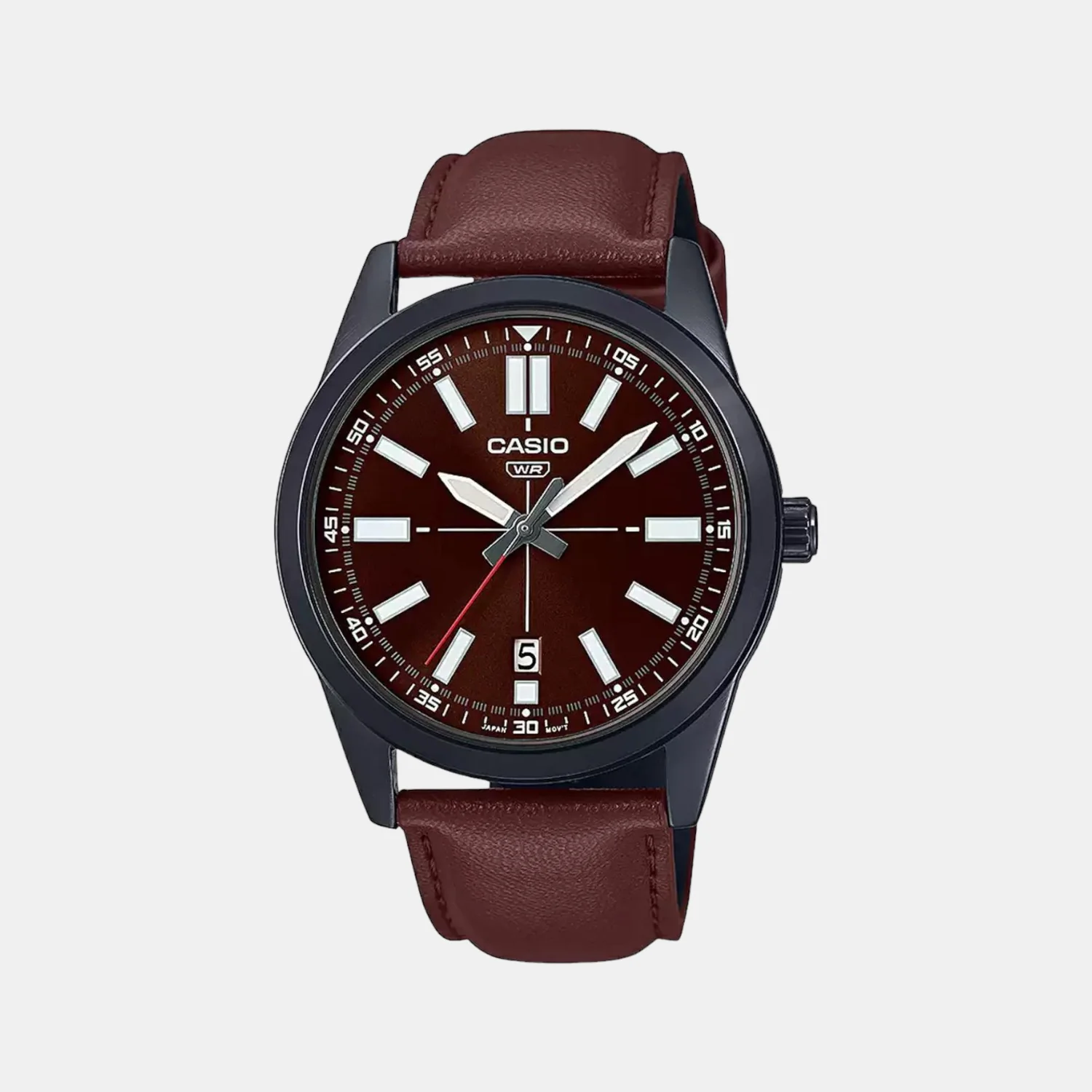 Enticer Men Quartz Brown Dial Analog Leather Watch A1946
