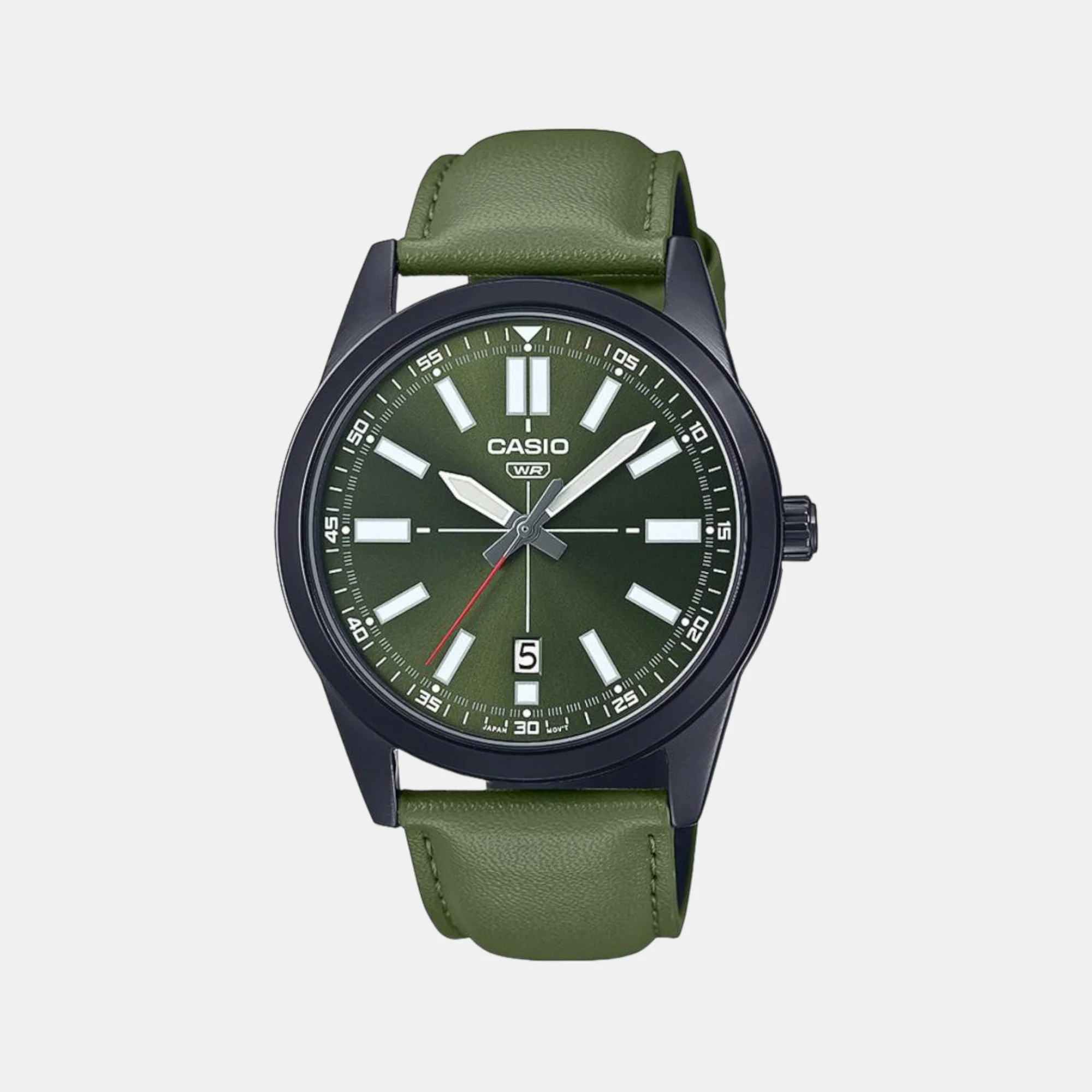 Enticer Men Quartz Green Dial Analog Leather Watch A1945