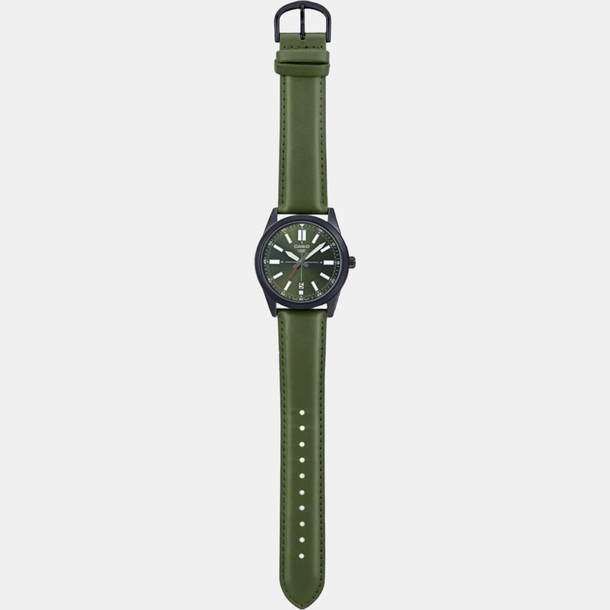 Enticer Men Quartz Green Dial Analog Leather Watch A1945 - Image 5