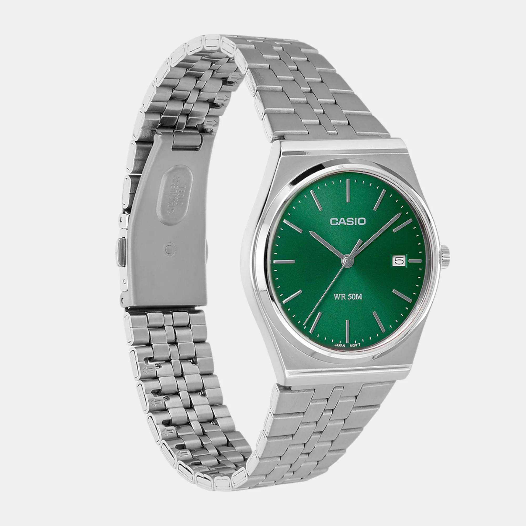Enticer Men Quartz Green Dial Analog Stainless Steel Watch A2236 - Image 4