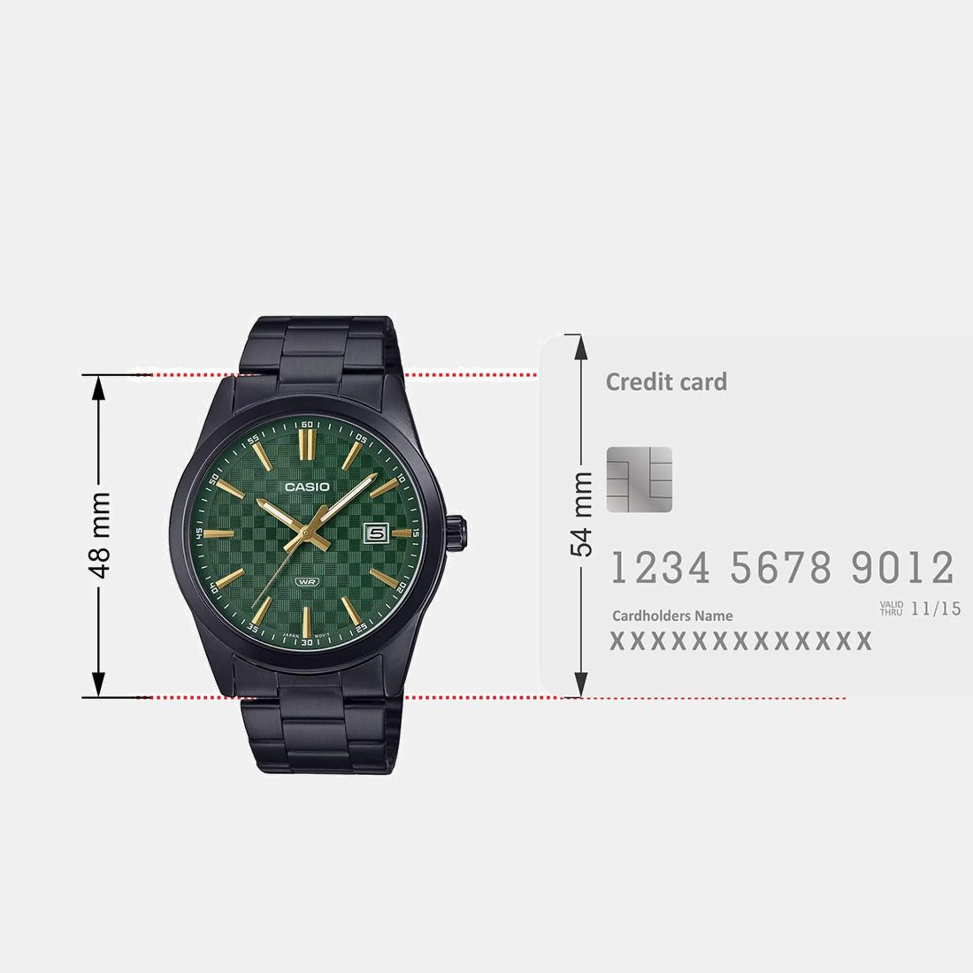 Enticer Men Quartz Green Dial Analog Stainless Steel Watch A2240 - Image 9