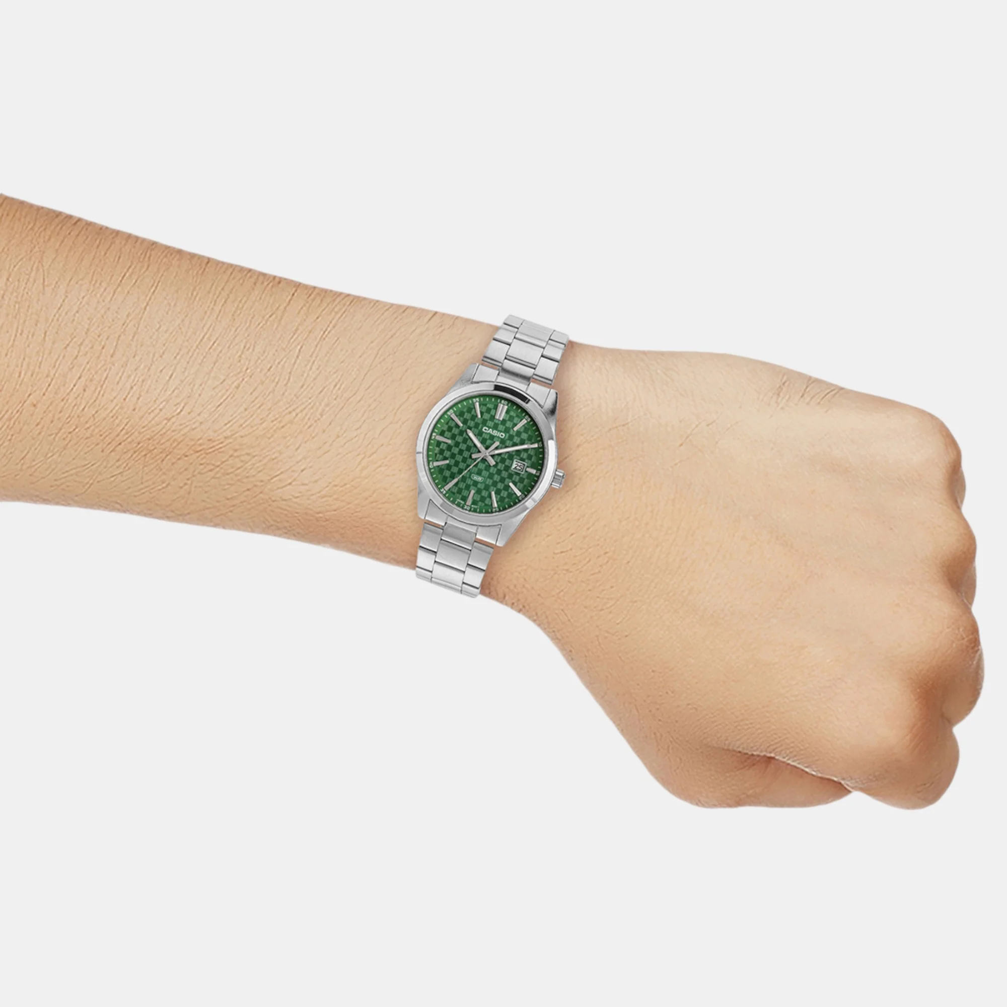 Enticer Men Quartz Green Dial Analog Stainless Steel Watch A2243 - Image 7
